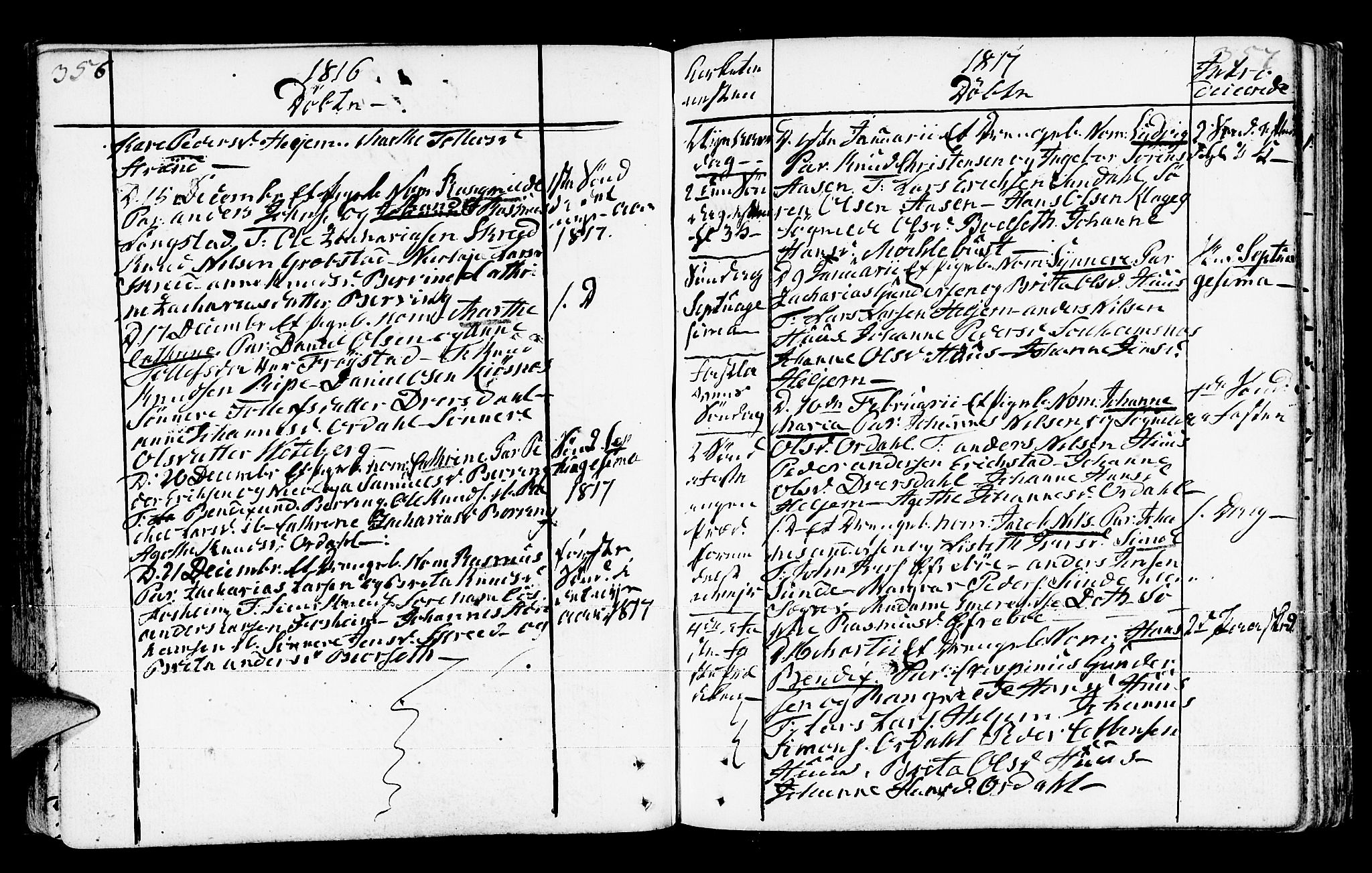 Jølster sokneprestembete, SAB/A-80701/H/Haa/Haaa/L0006: Parish register (official) no. A 6, 1790-1821, p. 356-357