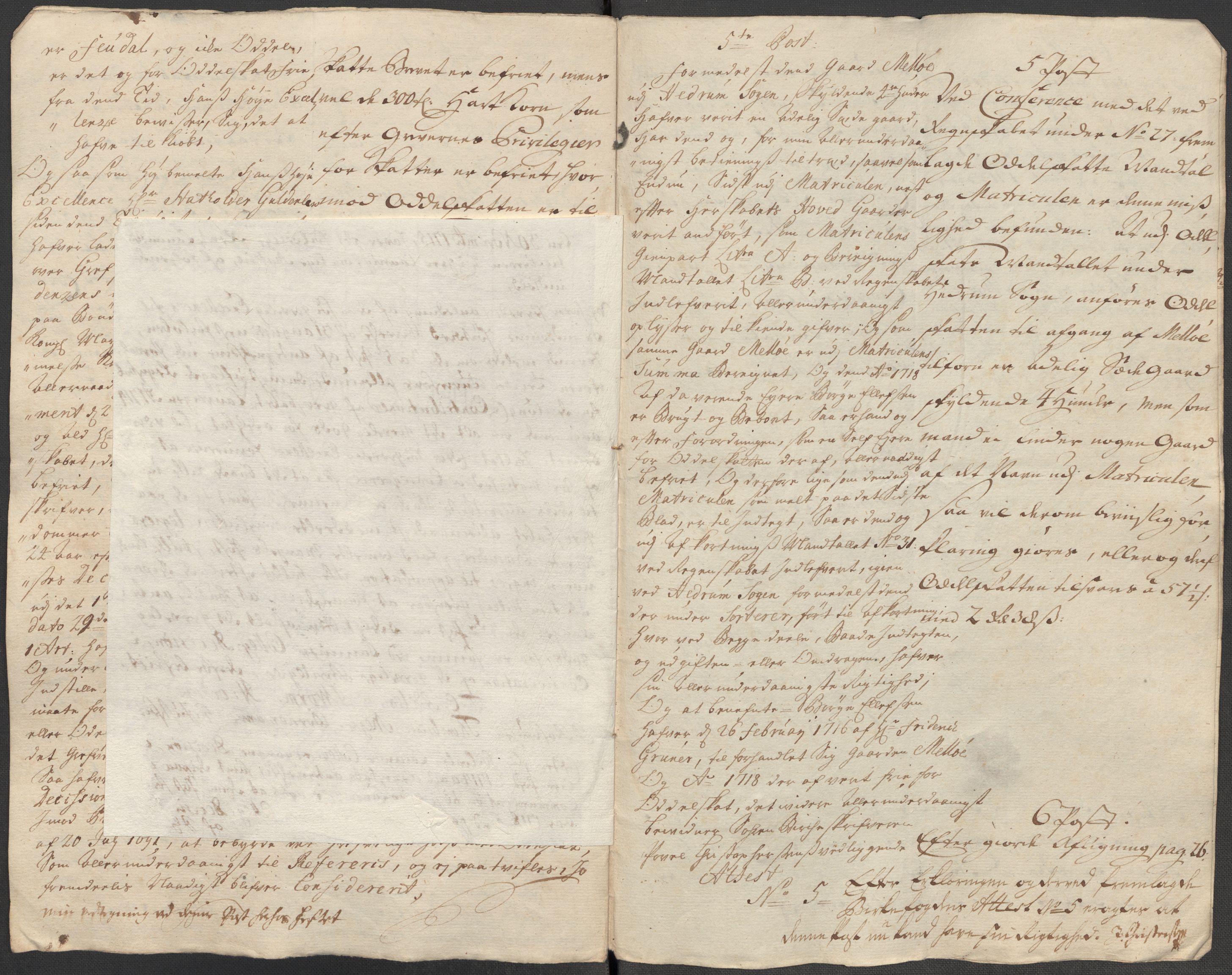 Rentekammeret inntil 1814, Reviderte regnskaper, Fogderegnskap, AV/RA-EA-4092/R33/L1988: Fogderegnskap Larvik grevskap, 1718, p. 351