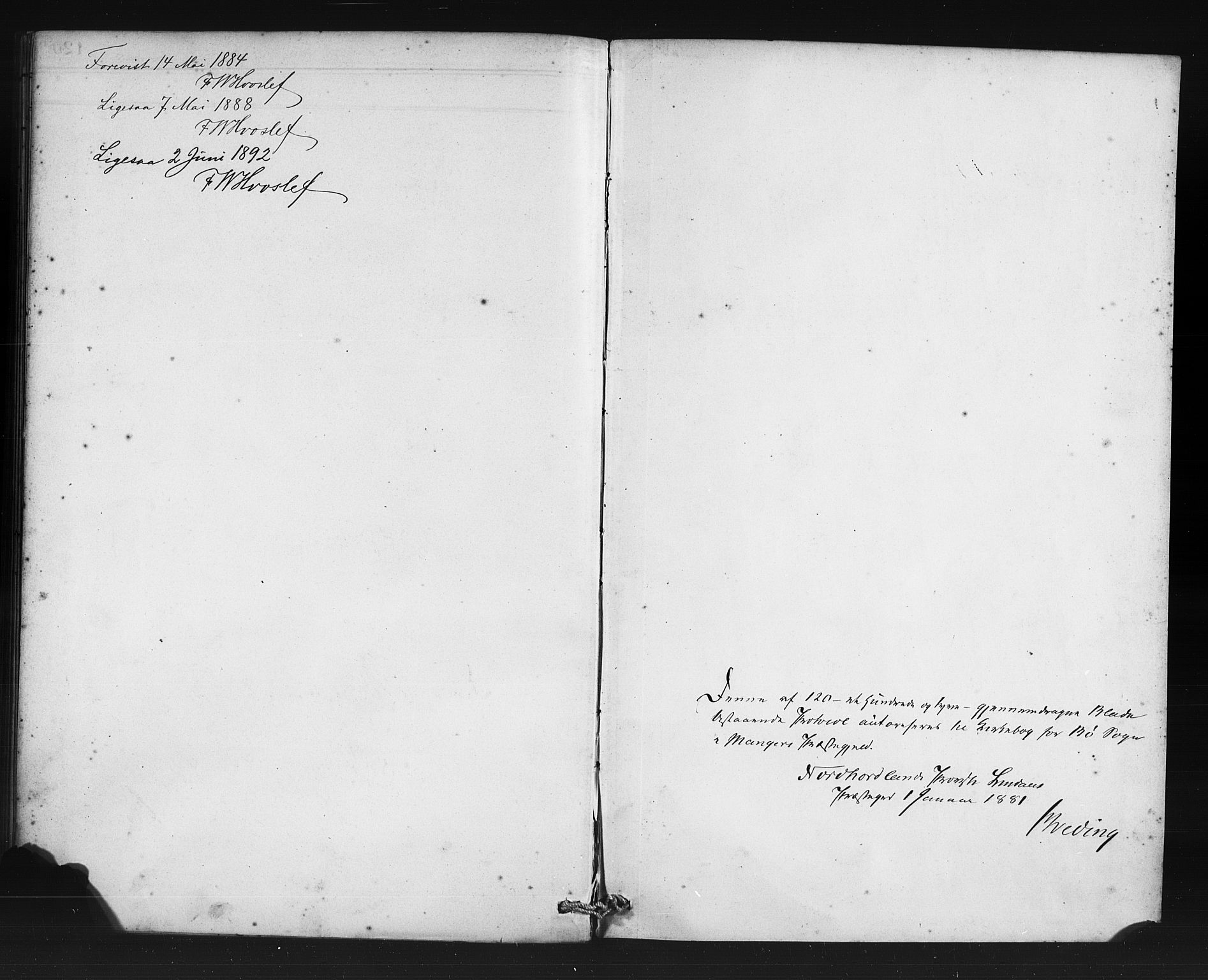 Manger sokneprestembete, SAB/A-76801/H/Haa: Parish register (official) no. C 1, 1881-1890, p. 121