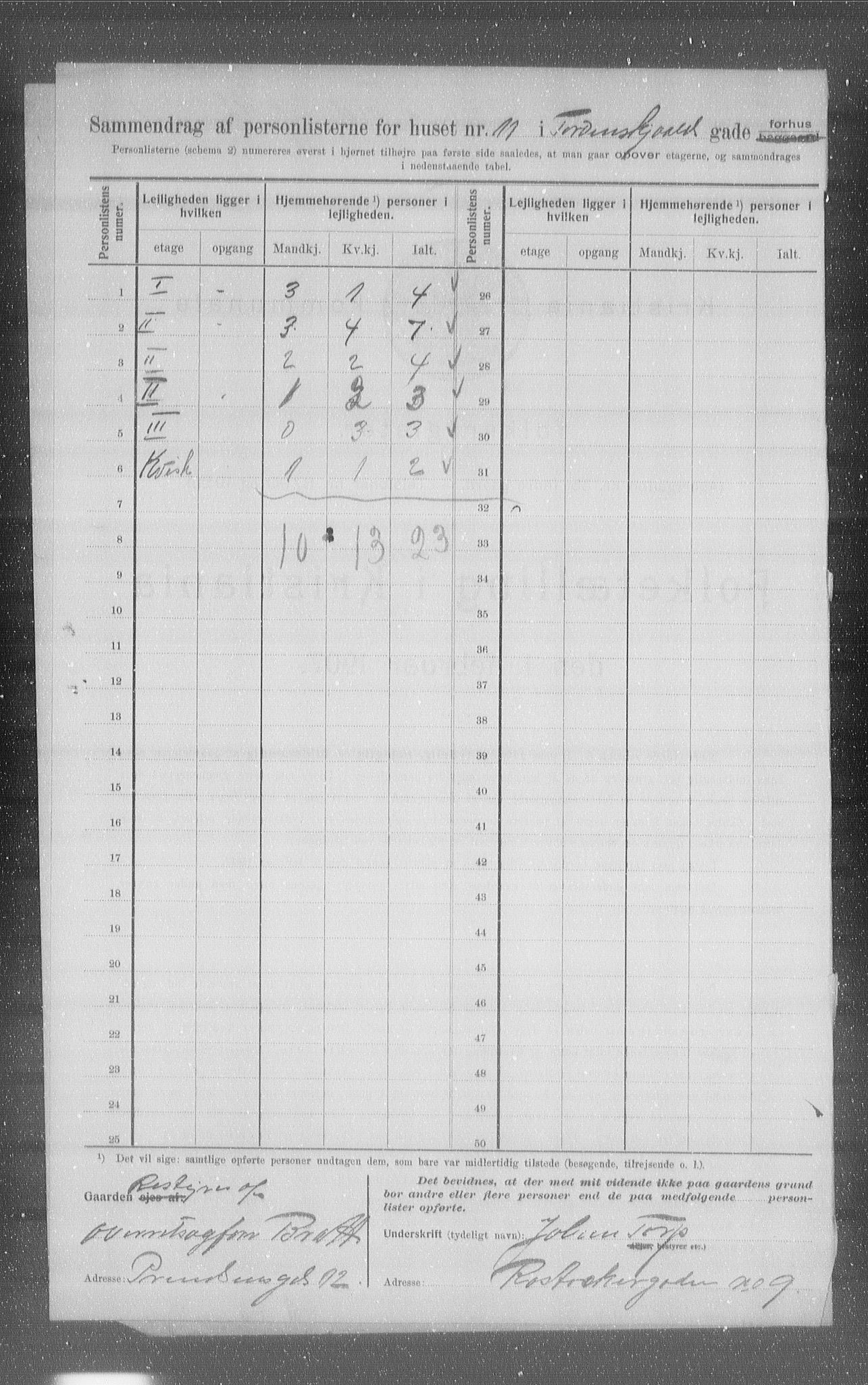 OBA, Municipal Census 1907 for Kristiania, 1907, p. 57856