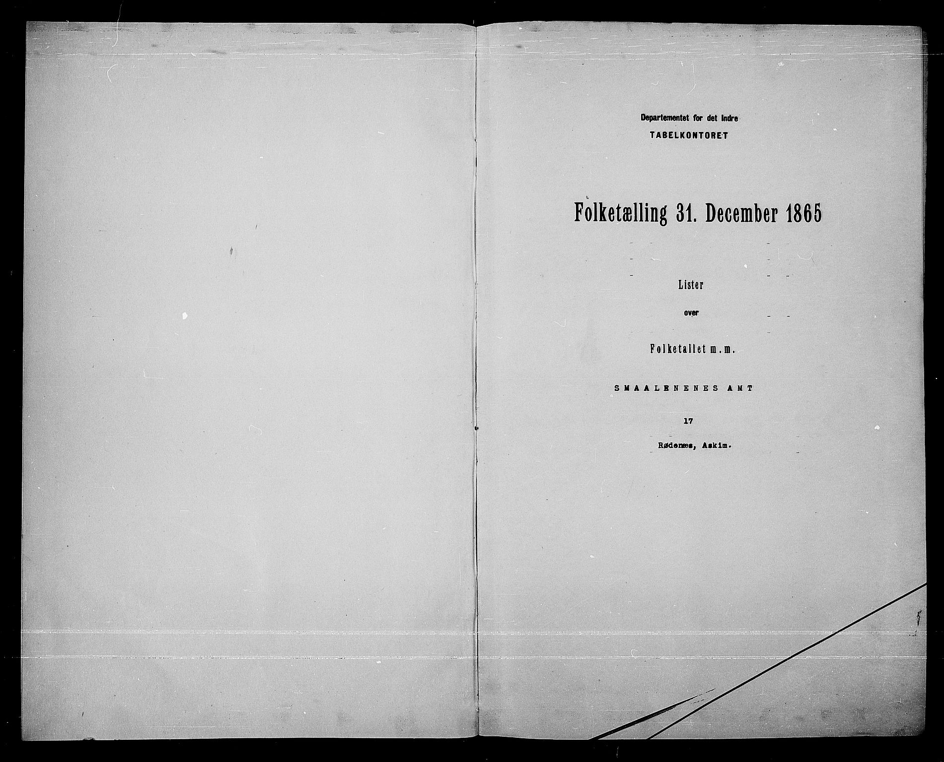 RA, 1865 census for Rødenes, 1865, p. 3