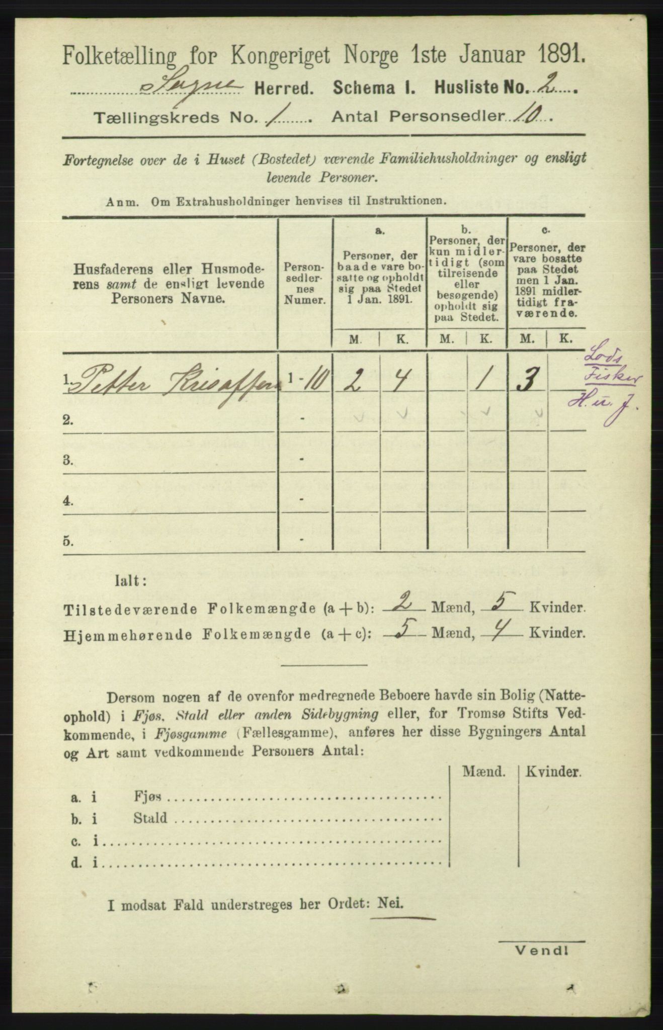 RA, 1891 census for 1018 Søgne, 1891, p. 49