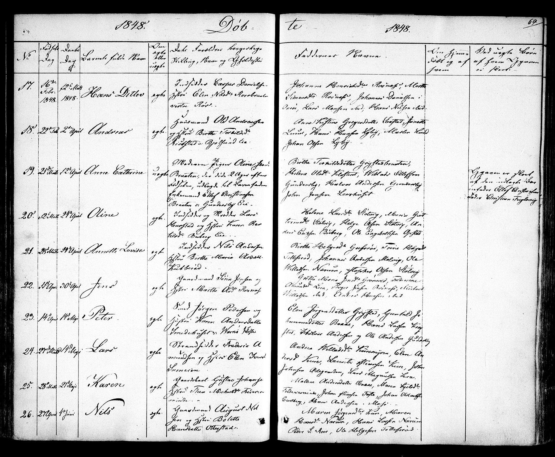 Rygge prestekontor Kirkebøker, AV/SAO-A-10084b/F/Fa/L0004: Parish register (official) no. 4, 1836-1851, p. 69