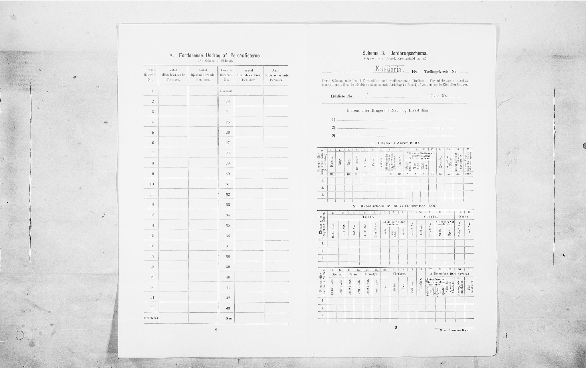 SAO, 1900 census for Kristiania, 1900, p. 91027