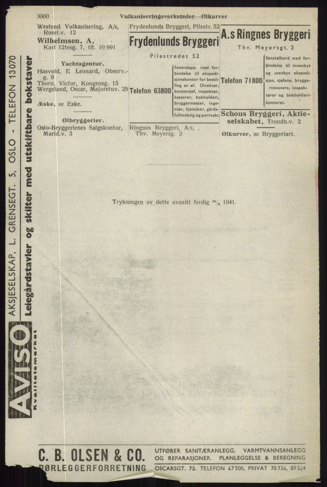 Kristiania/Oslo adressebok, PUBL/-, 1941, p. 3000