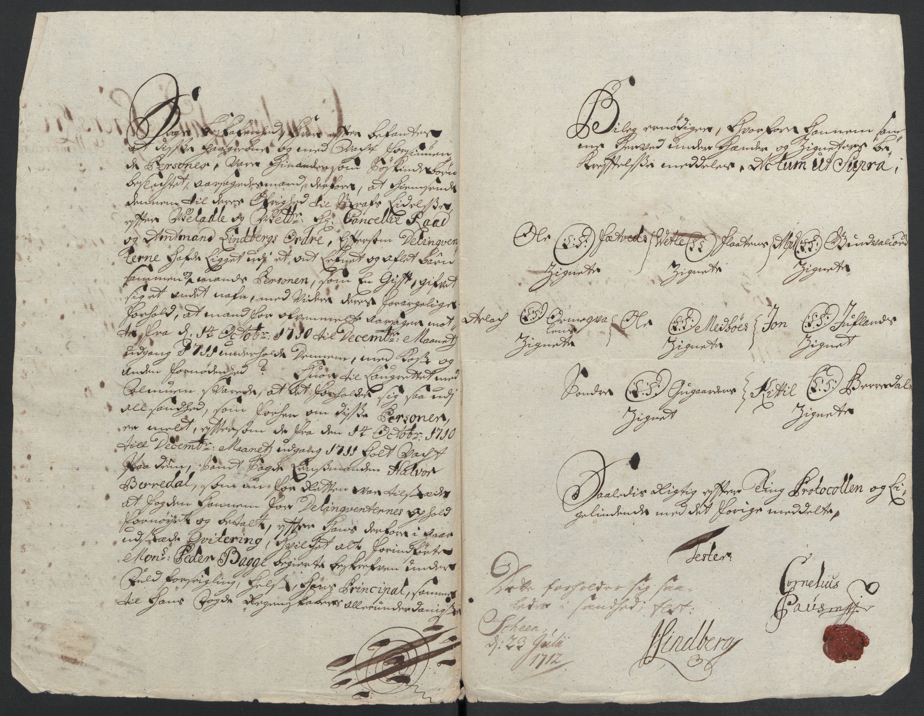 Rentekammeret inntil 1814, Reviderte regnskaper, Fogderegnskap, AV/RA-EA-4092/R36/L2120: Fogderegnskap Øvre og Nedre Telemark og Bamble, 1711, p. 310