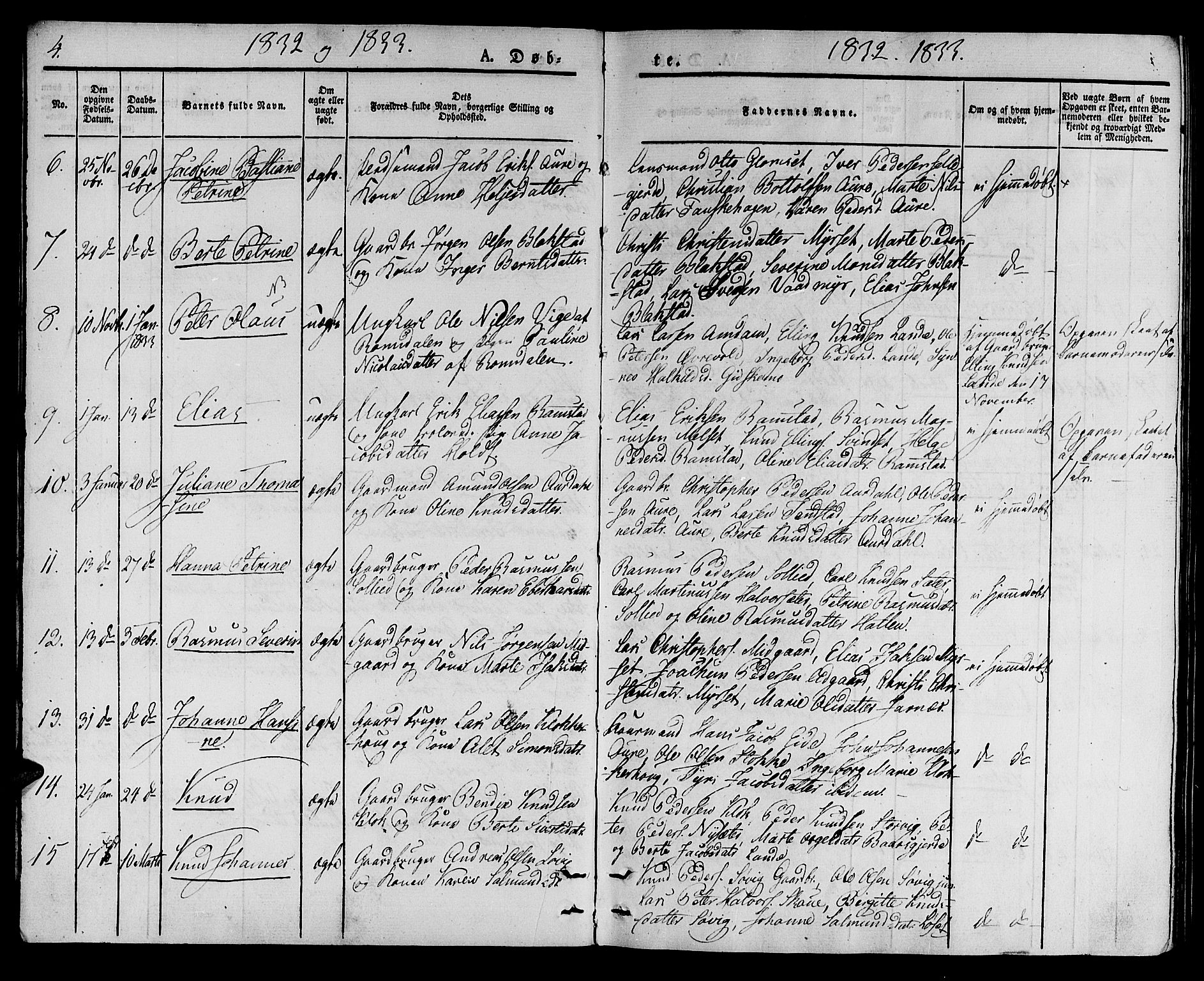 Ministerialprotokoller, klokkerbøker og fødselsregistre - Møre og Romsdal, AV/SAT-A-1454/522/L0311: Parish register (official) no. 522A06, 1832-1842, p. 4