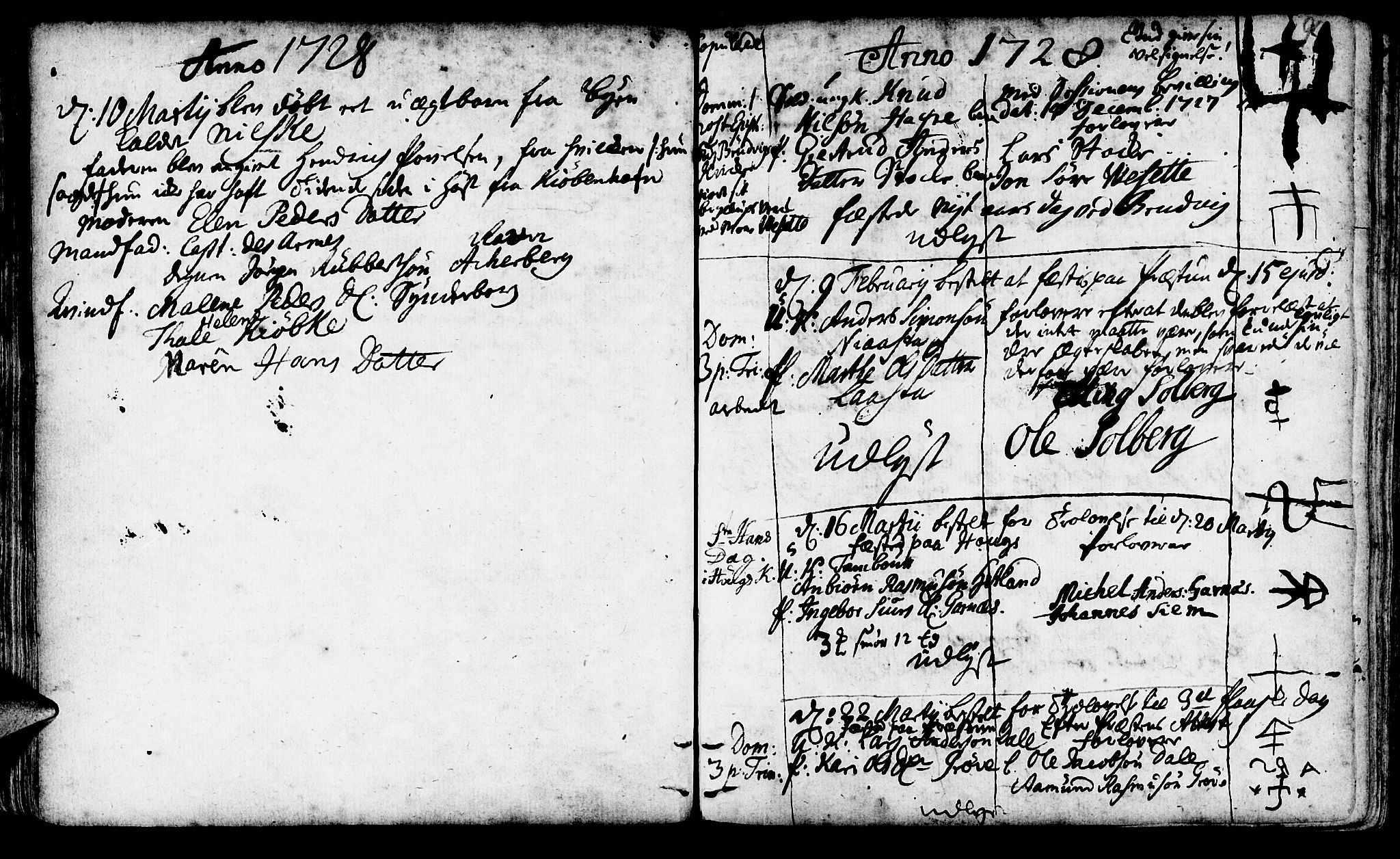 Haus sokneprestembete, AV/SAB-A-75601/H/Haa: Parish register (official) no. A 4, 1723-1733, p. 94