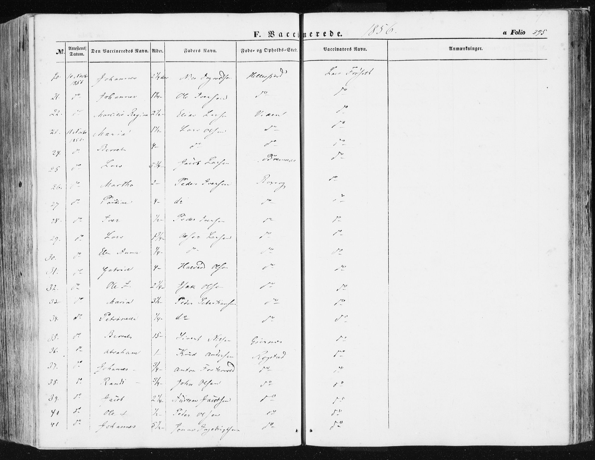 Ministerialprotokoller, klokkerbøker og fødselsregistre - Møre og Romsdal, AV/SAT-A-1454/581/L0937: Parish register (official) no. 581A05, 1853-1872, p. 395