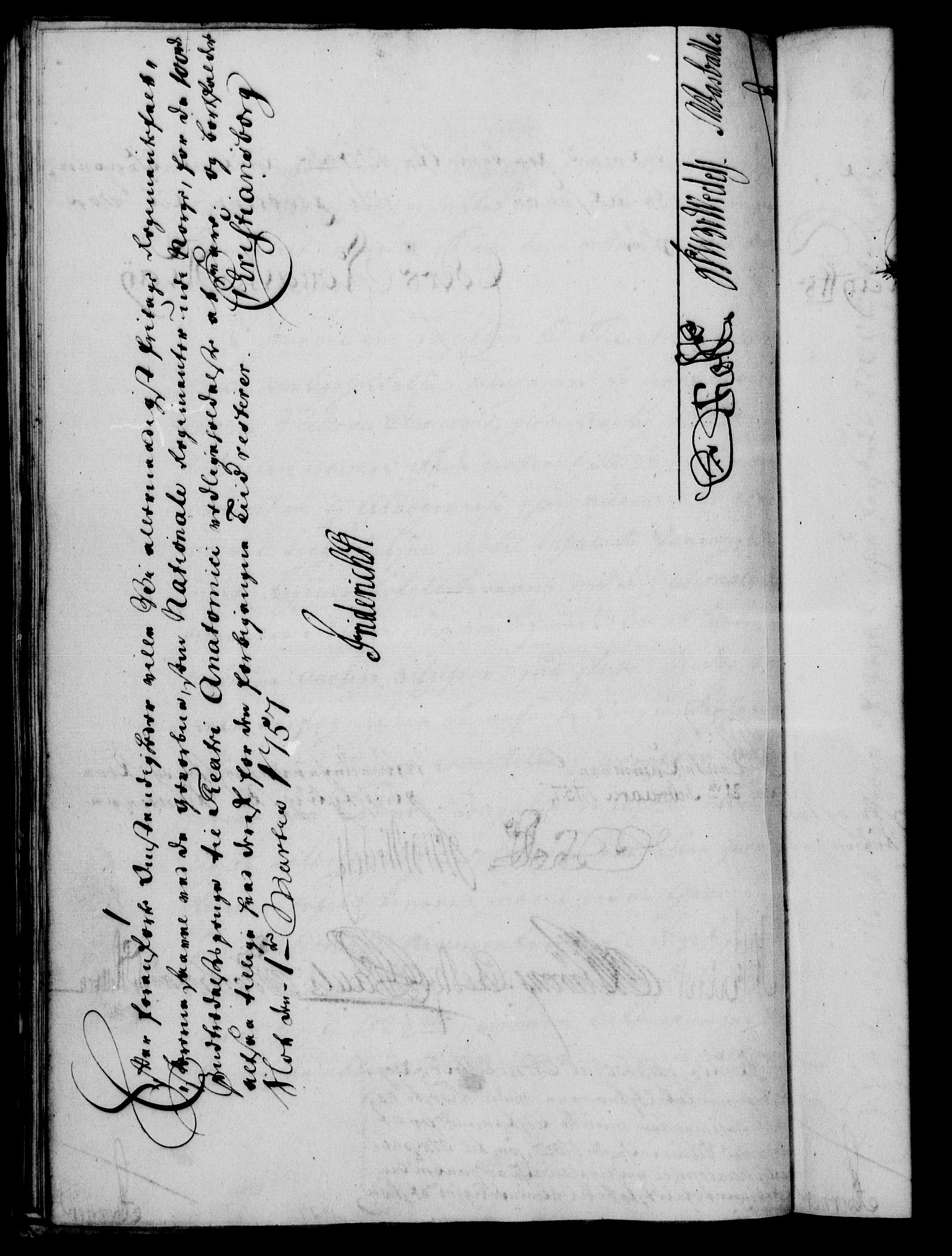 Rentekammeret, Kammerkanselliet, RA/EA-3111/G/Gf/Gfa/L0039: Norsk relasjons- og resolusjonsprotokoll (merket RK 52.39), 1757, p. 149