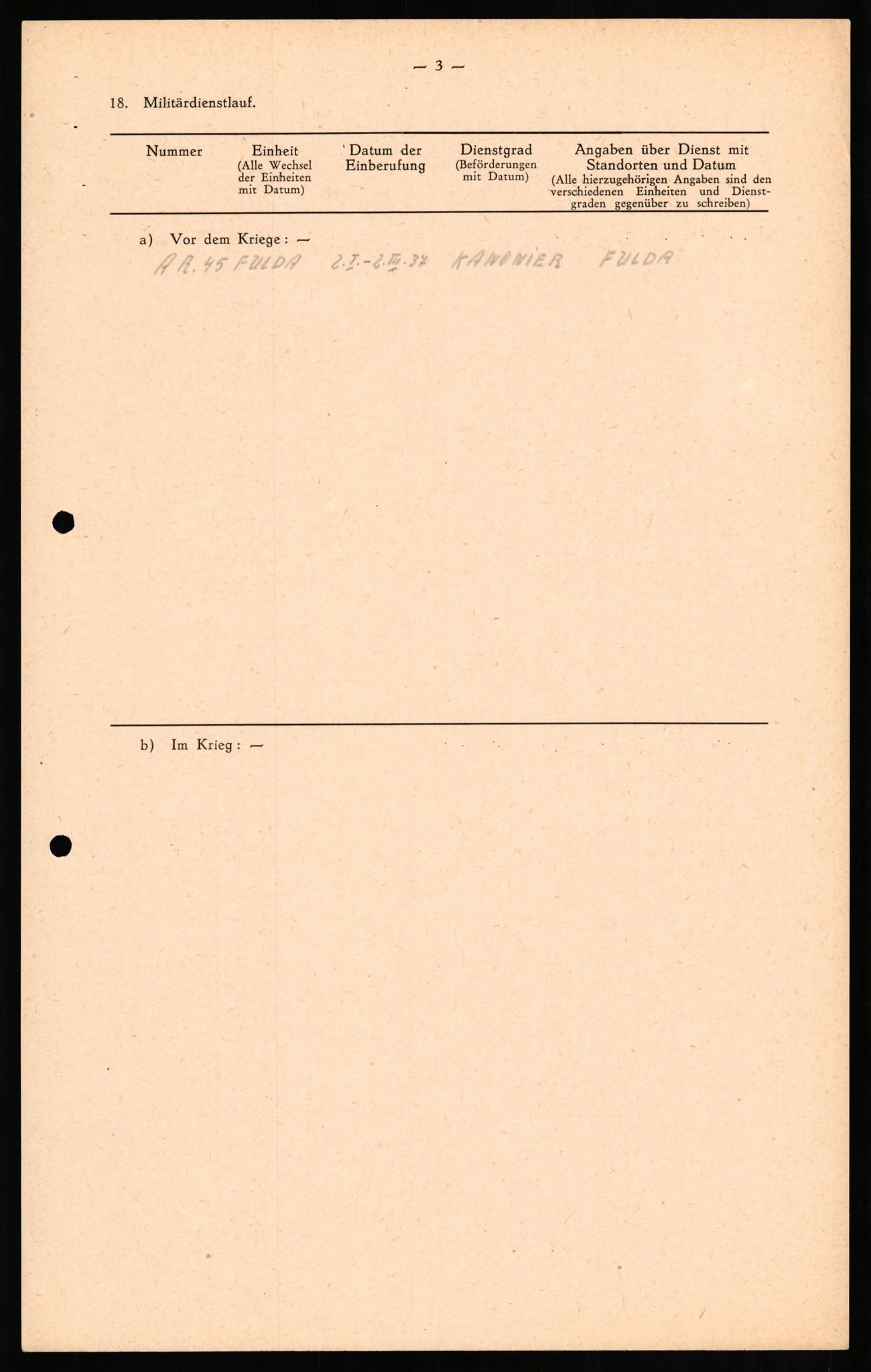 Forsvaret, Forsvarets overkommando II, RA/RAFA-3915/D/Db/L0017: CI Questionaires. Tyske okkupasjonsstyrker i Norge. Tyskere., 1945-1946, p. 339