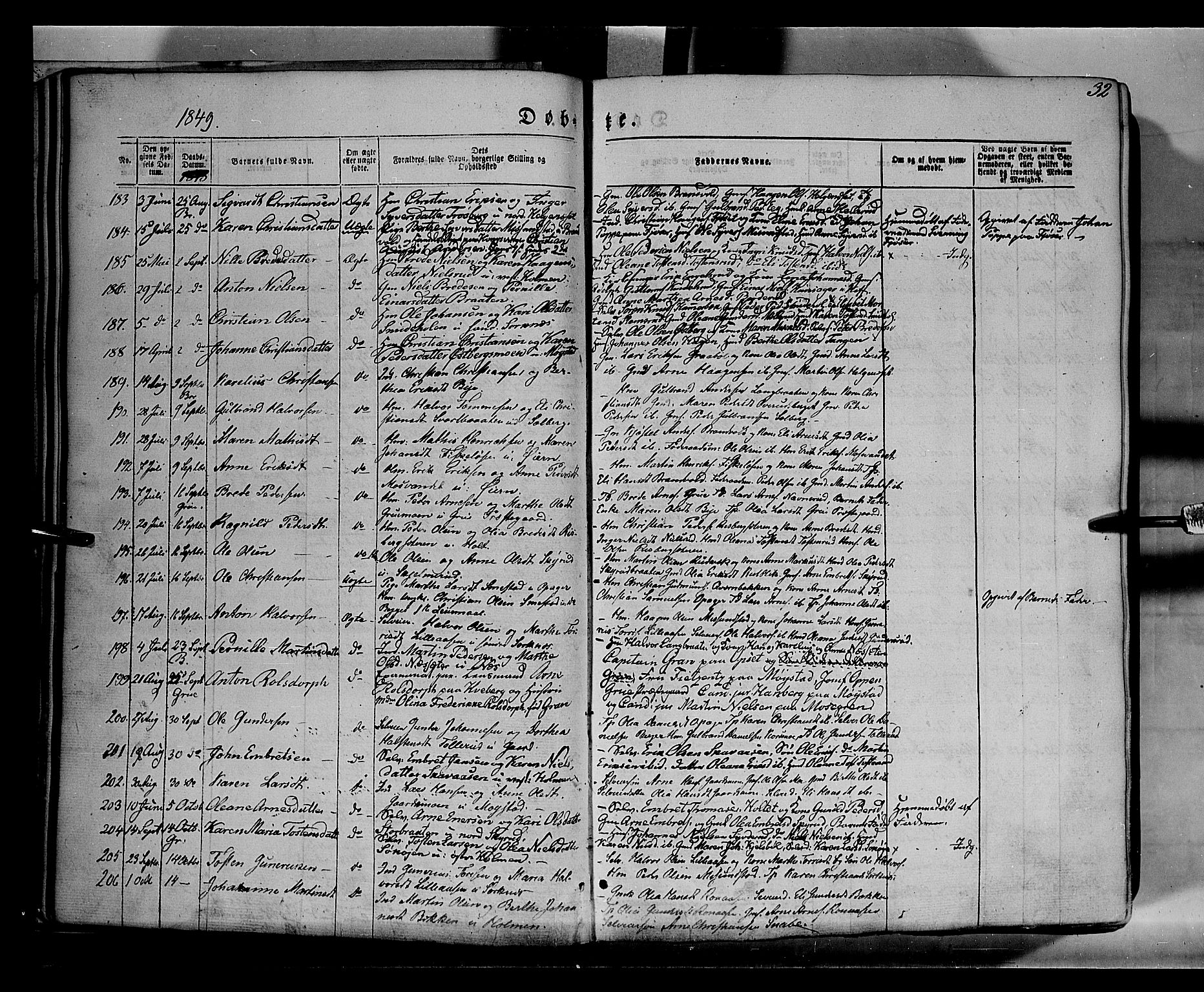 Grue prestekontor, AV/SAH-PREST-036/H/Ha/Haa/L0008: Parish register (official) no. 8, 1847-1858, p. 32