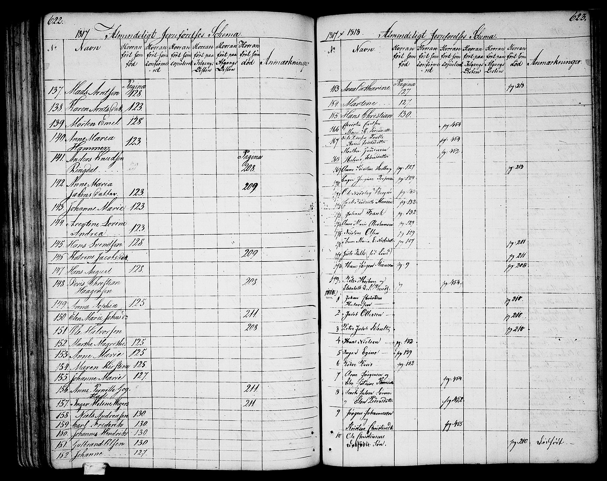 Larvik kirkebøker, SAKO/A-352/G/Ga/L0002: Parish register (copy) no. I 2, 1807-1830, p. 622-623