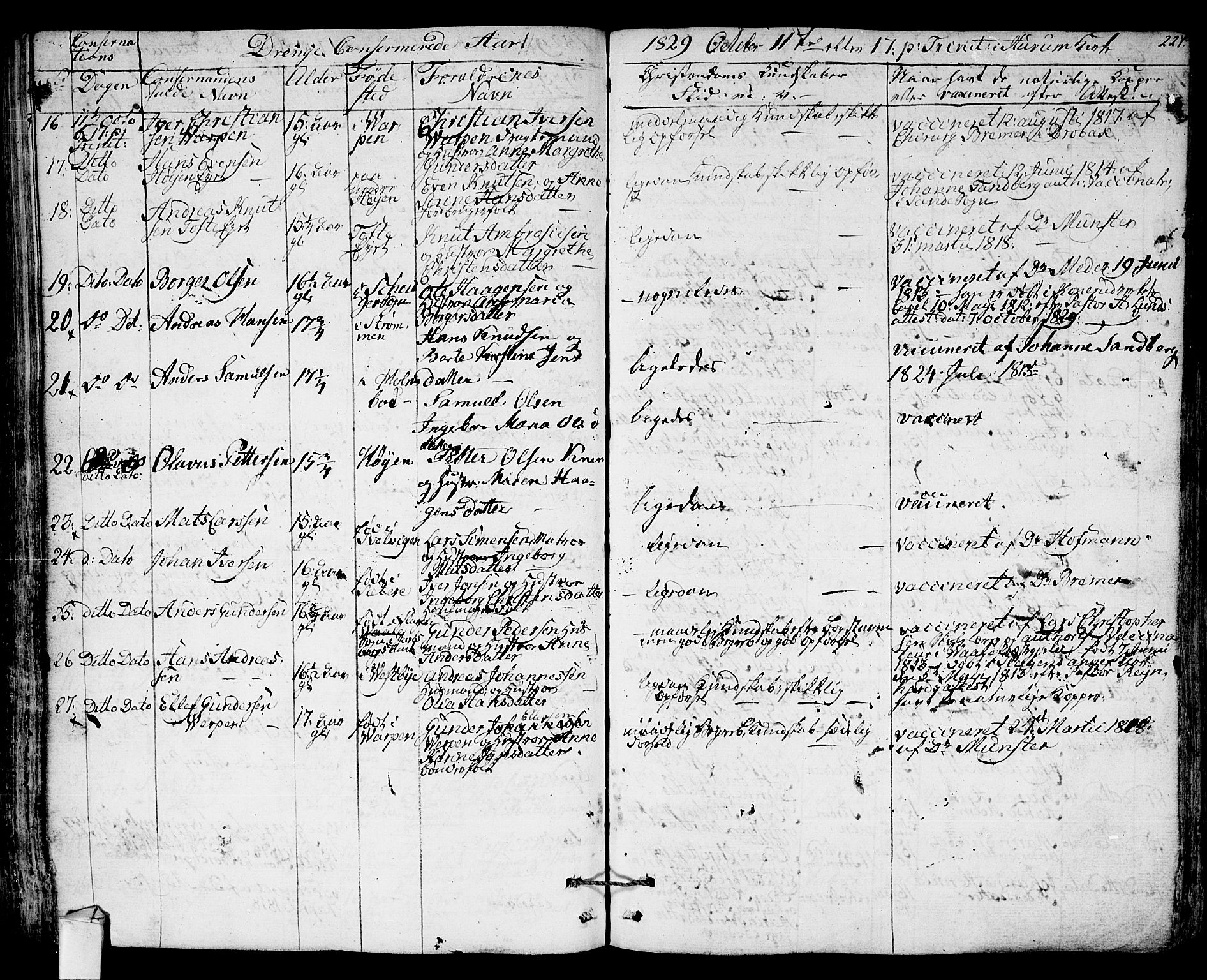 Hurum kirkebøker, AV/SAKO-A-229/F/Fa/L0010: Parish register (official) no. 10, 1827-1846, p. 227