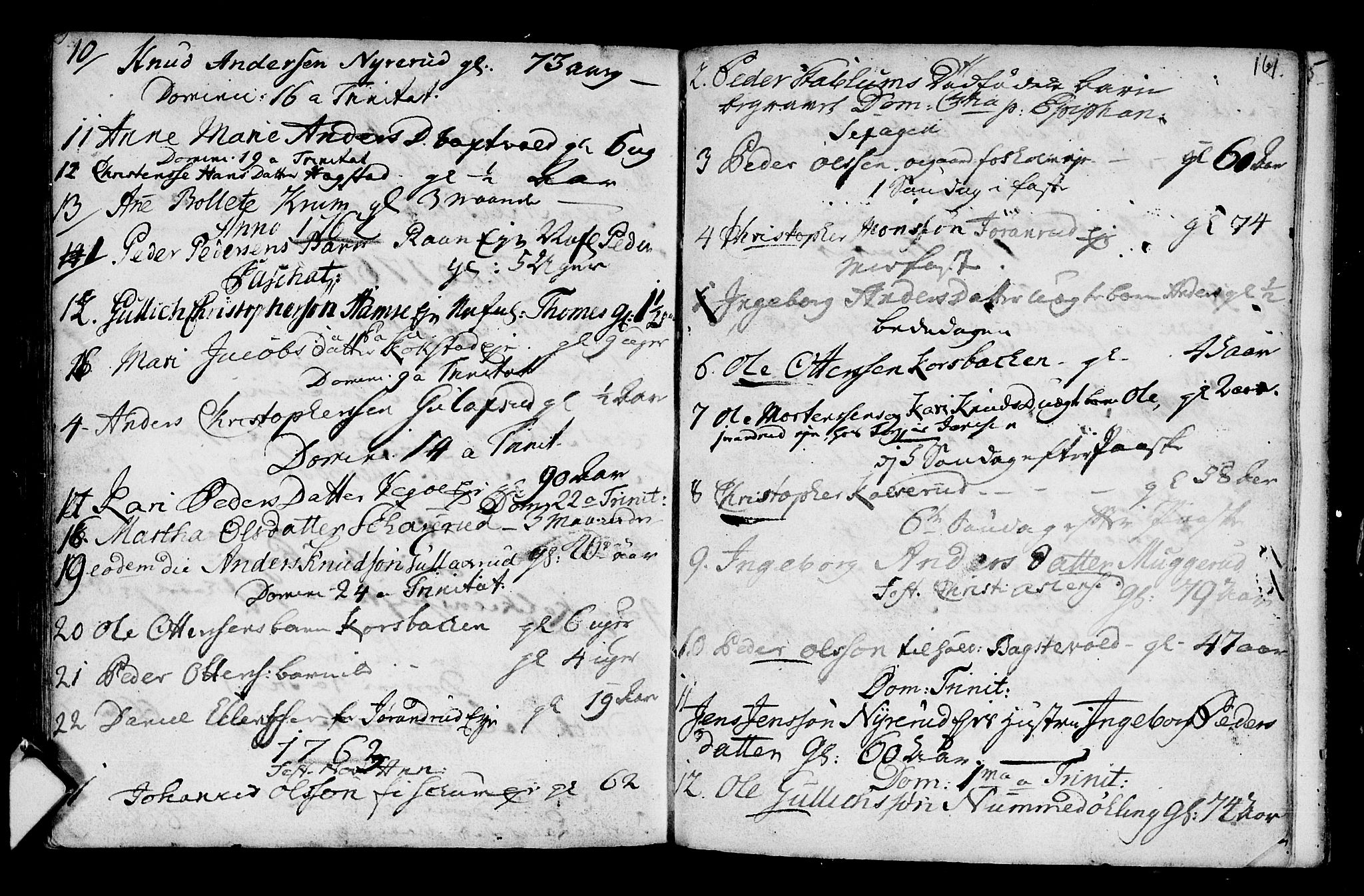 Fiskum kirkebøker, AV/SAKO-A-15/G/Ga/L0001: Parish register (copy) no. 1, 1751-1764, p. 161