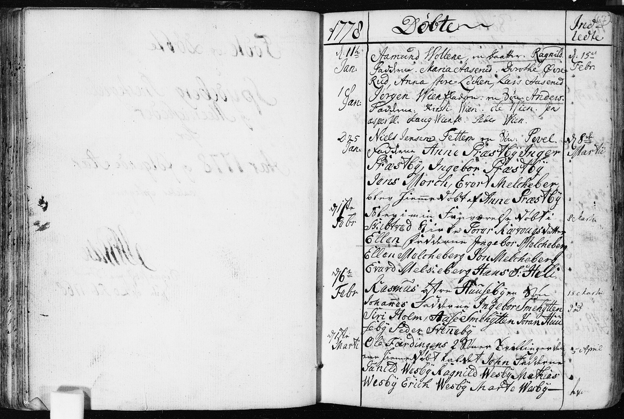Spydeberg prestekontor Kirkebøker, SAO/A-10924/F/Fa/L0003: Parish register (official) no. I 3, 1778-1814, p. 67