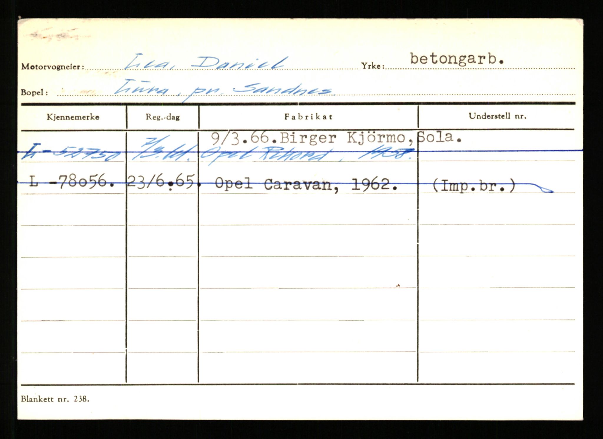 Stavanger trafikkstasjon, AV/SAST-A-101942/0/H/L0022: Landsverk - Laxau, 1930-1971, p. 2063