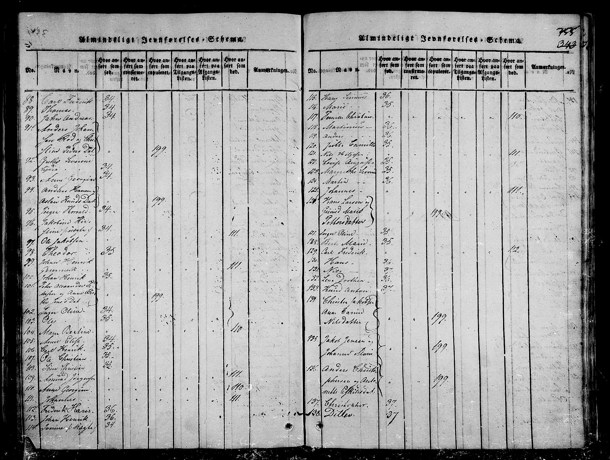Stavern kirkebøker, AV/SAKO-A-318/G/Ga/L0001: Parish register (copy) no. 1, 1817-1841, p. 355