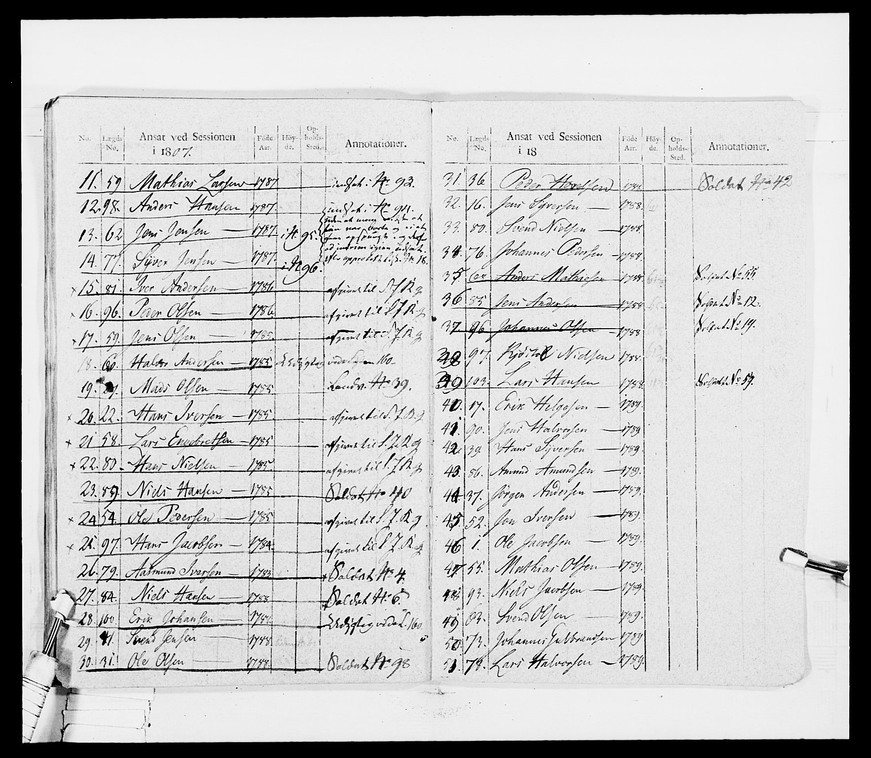 Generalitets- og kommissariatskollegiet, Det kongelige norske kommissariatskollegium, AV/RA-EA-5420/E/Eh/L0030a: Sønnafjelske gevorbne infanteriregiment, 1807, p. 291