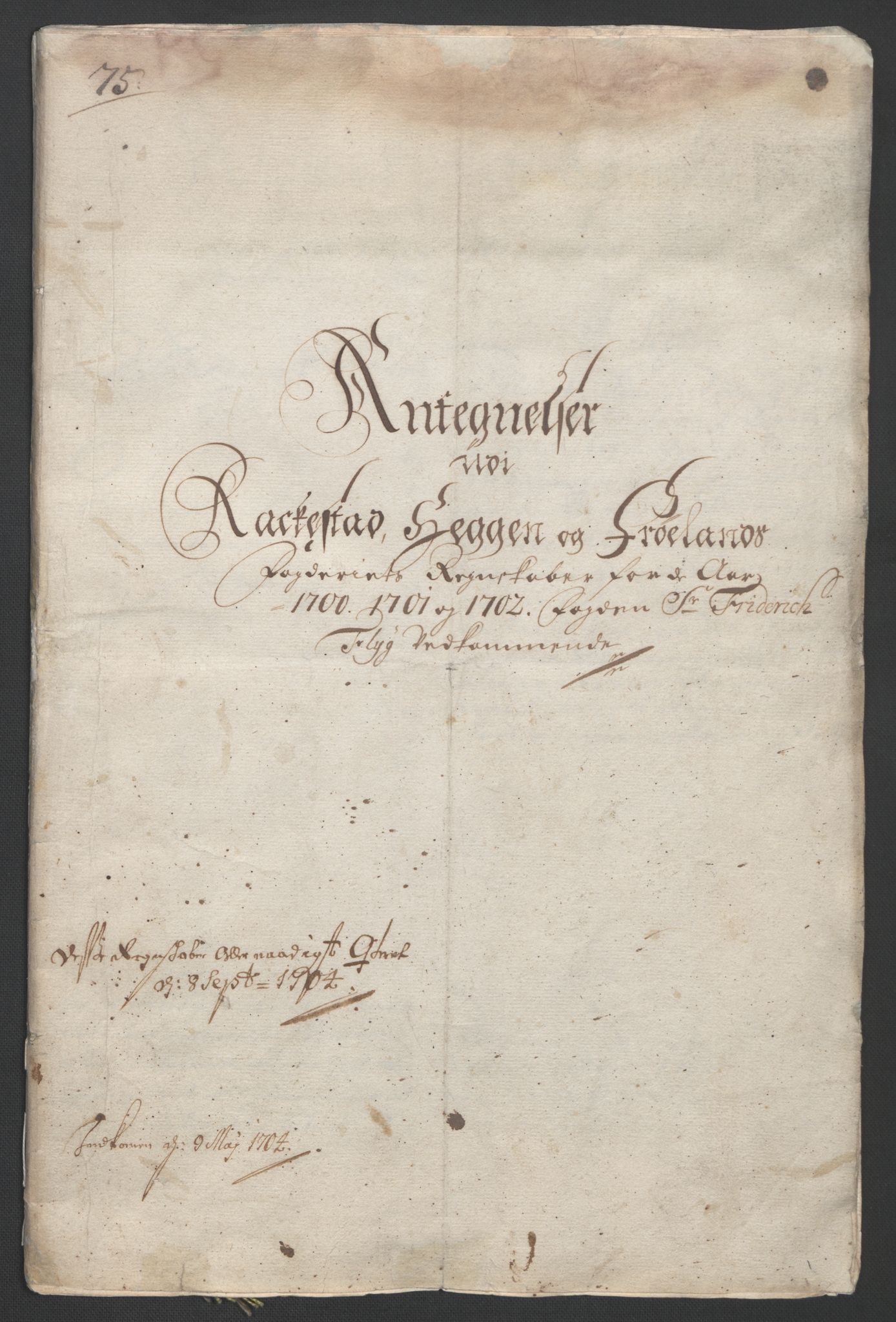 Rentekammeret inntil 1814, Reviderte regnskaper, Fogderegnskap, AV/RA-EA-4092/R07/L0294: Fogderegnskap Rakkestad, Heggen og Frøland, 1702, p. 378