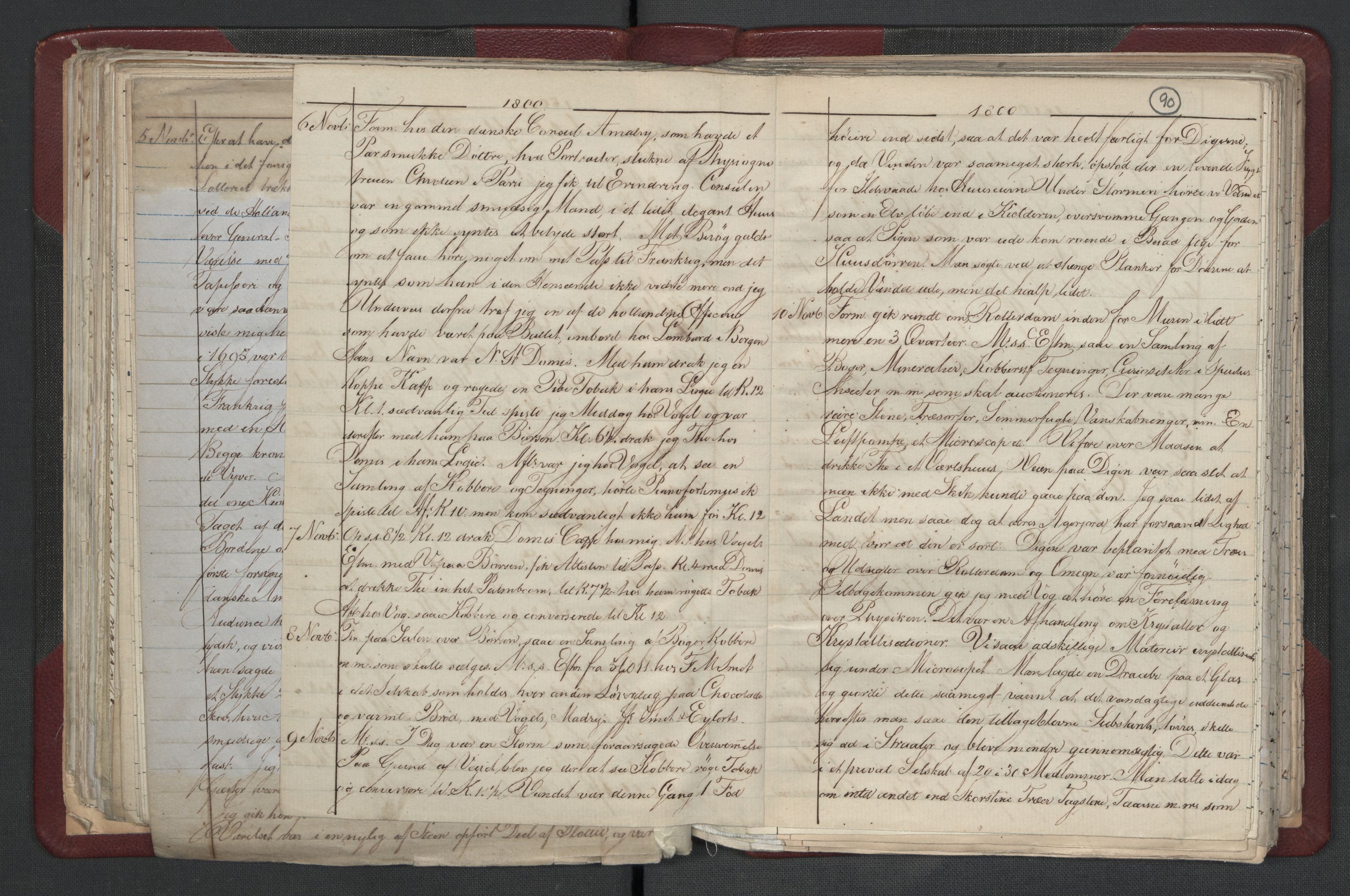 Meltzer, Fredrik, AV/RA-PA-0028/F/L0001: Dagbok for årene 1796-1808, 1811, 1817, 1796-1817, p. 89b-90a