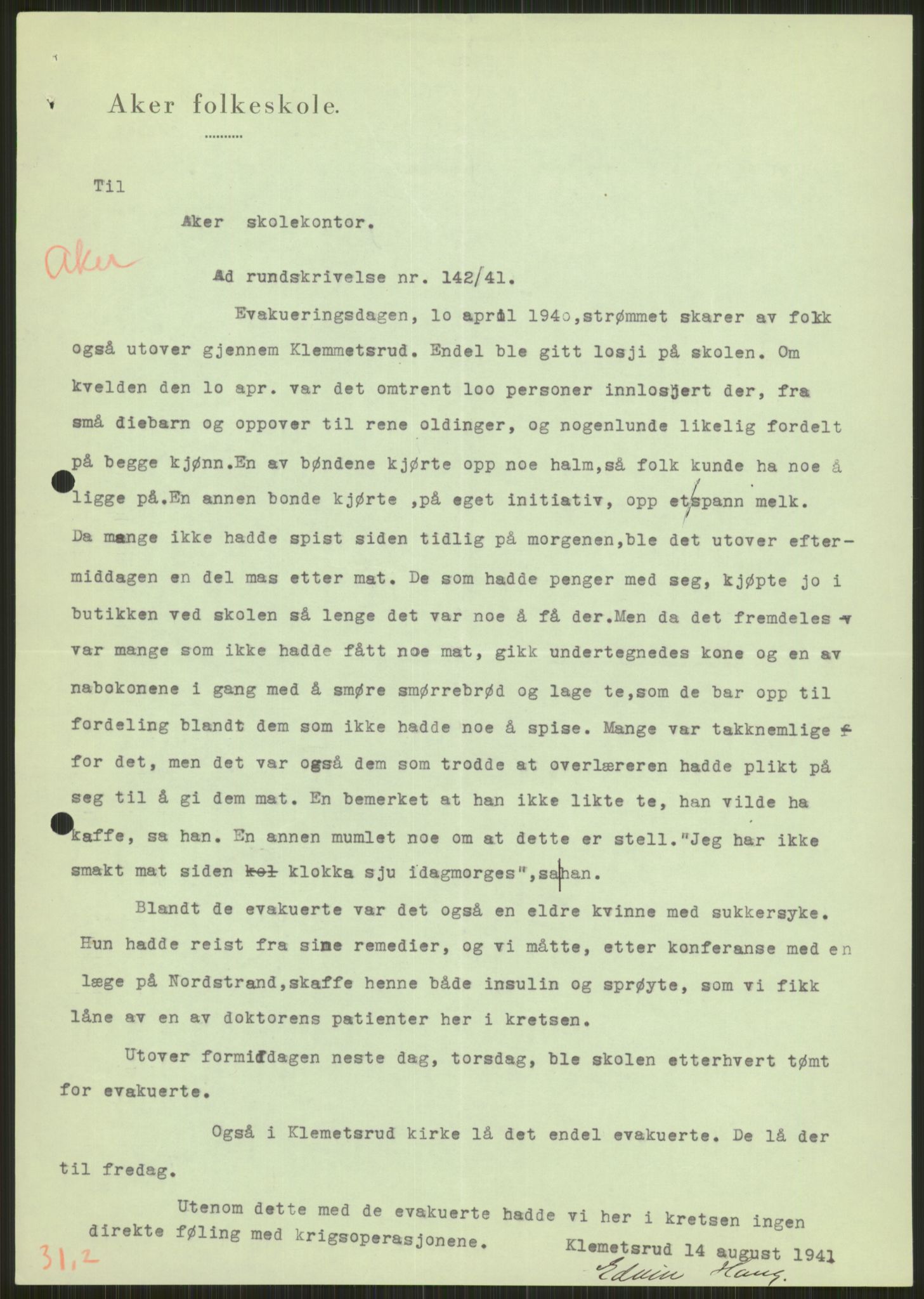 Forsvaret, Forsvarets krigshistoriske avdeling, AV/RA-RAFA-2017/Y/Ya/L0013: II-C-11-31 - Fylkesmenn.  Rapporter om krigsbegivenhetene 1940., 1940, p. 261