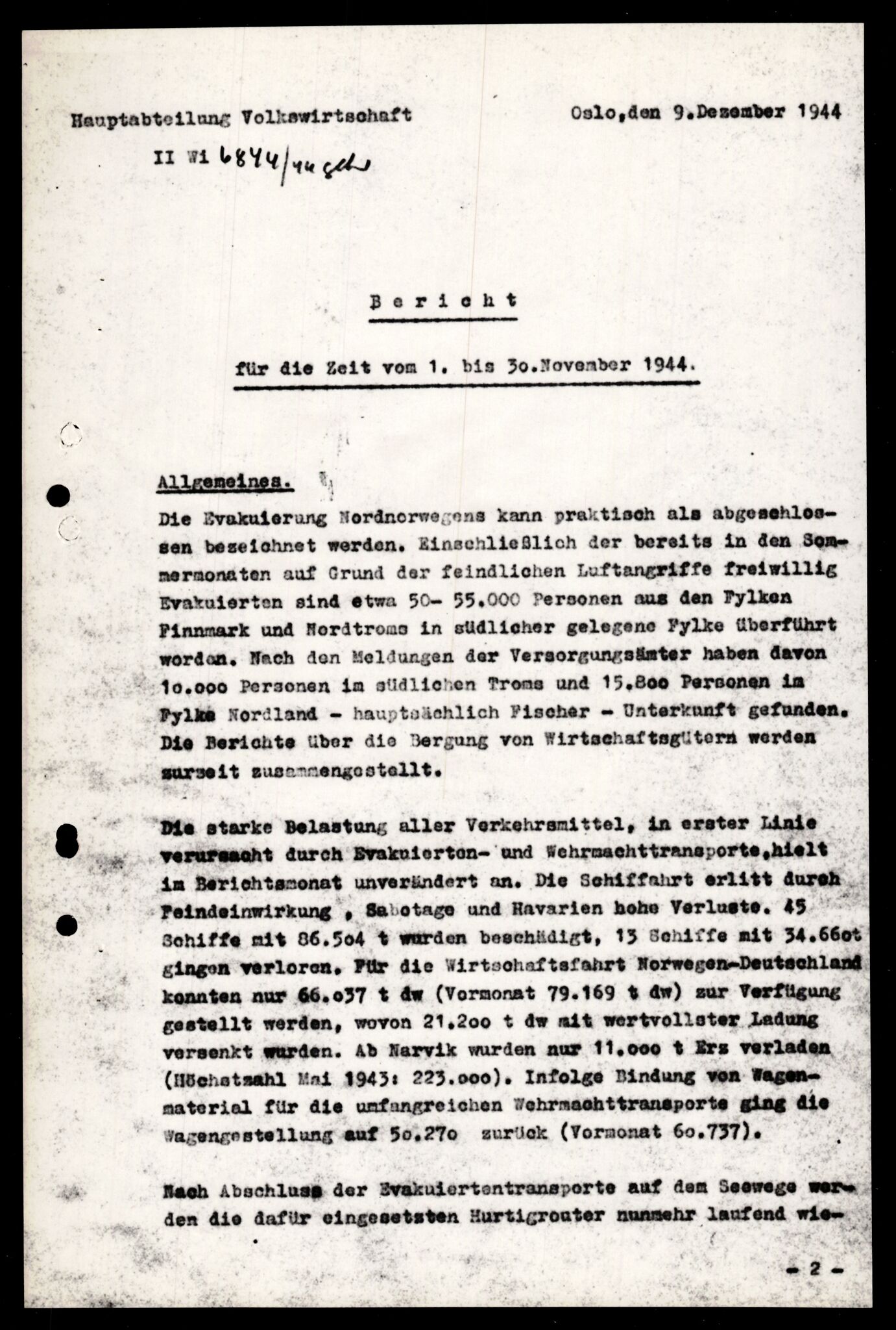 Forsvarets Overkommando. 2 kontor. Arkiv 11.4. Spredte tyske arkivsaker, AV/RA-RAFA-7031/D/Dar/Darb/L0011: Reichskommissariat - Hauptabteilung Volkswirtschaft, 1941-1944, p. 745