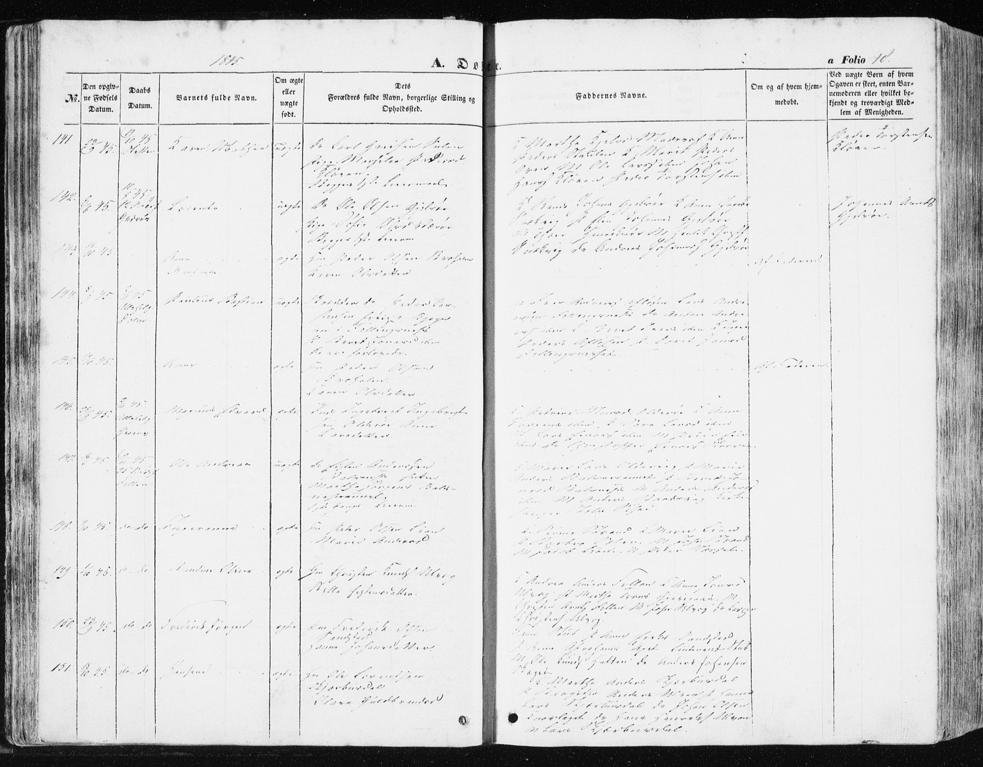 Ministerialprotokoller, klokkerbøker og fødselsregistre - Sør-Trøndelag, AV/SAT-A-1456/634/L0529: Parish register (official) no. 634A05, 1843-1851, p. 48