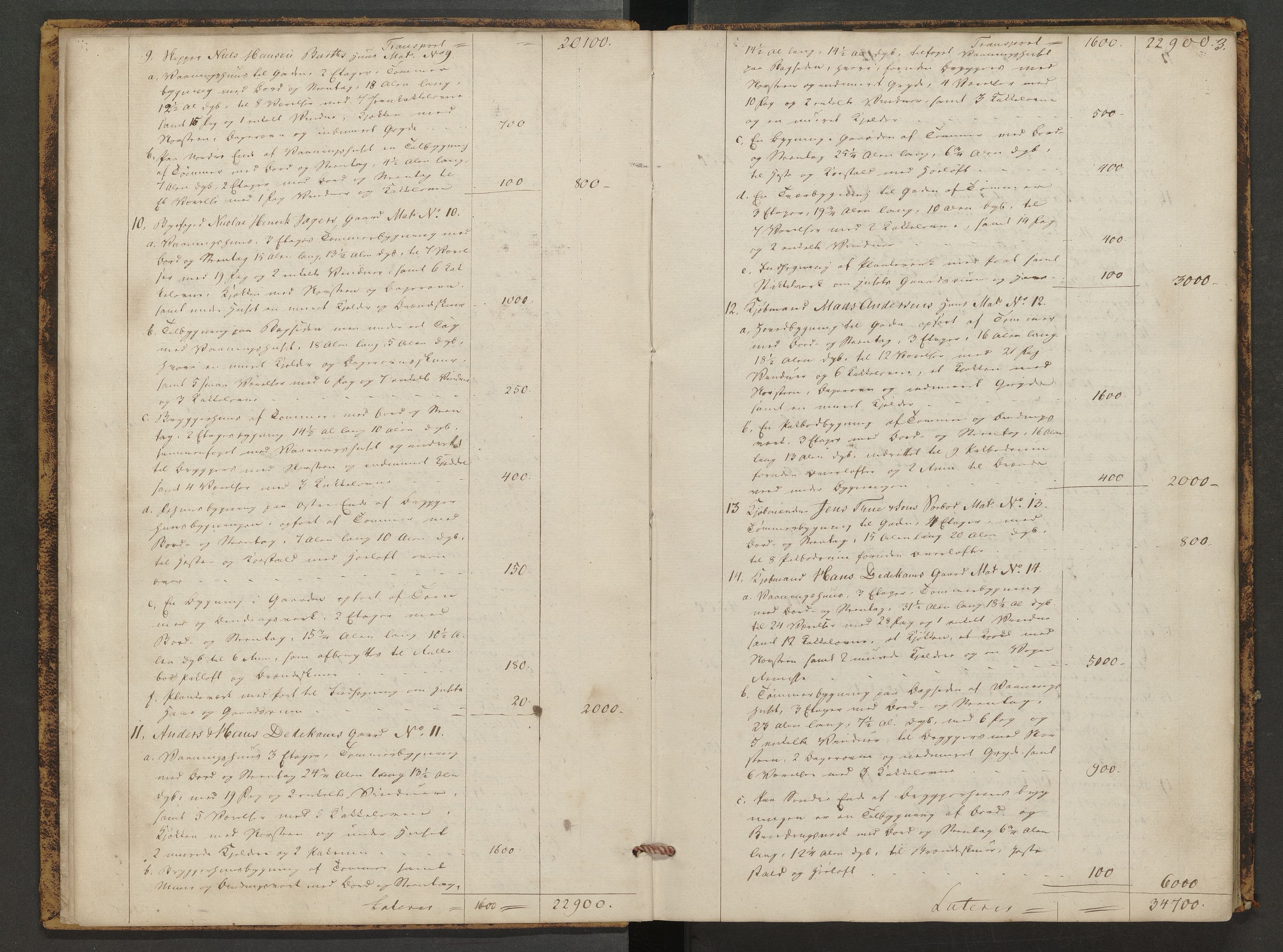 Norges Brannkasse Arendal, AV/SAK-2241-0002/F/Fa/L0017: Branntakstprotokoll nr. 14, 1837-1845