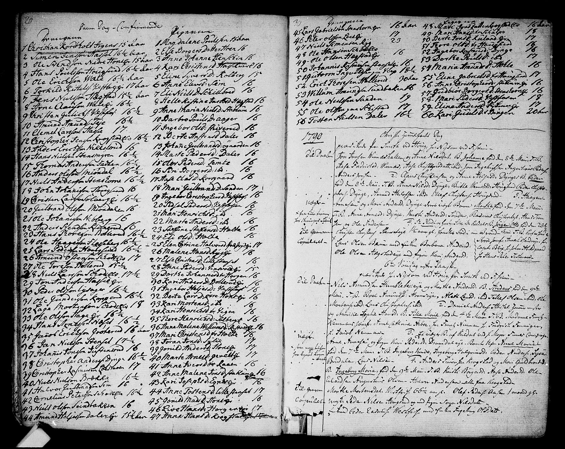 Eiker kirkebøker, SAKO/A-4/F/Fa/L0009: Parish register (official) no. I 9, 1789-1806, p. 29-30
