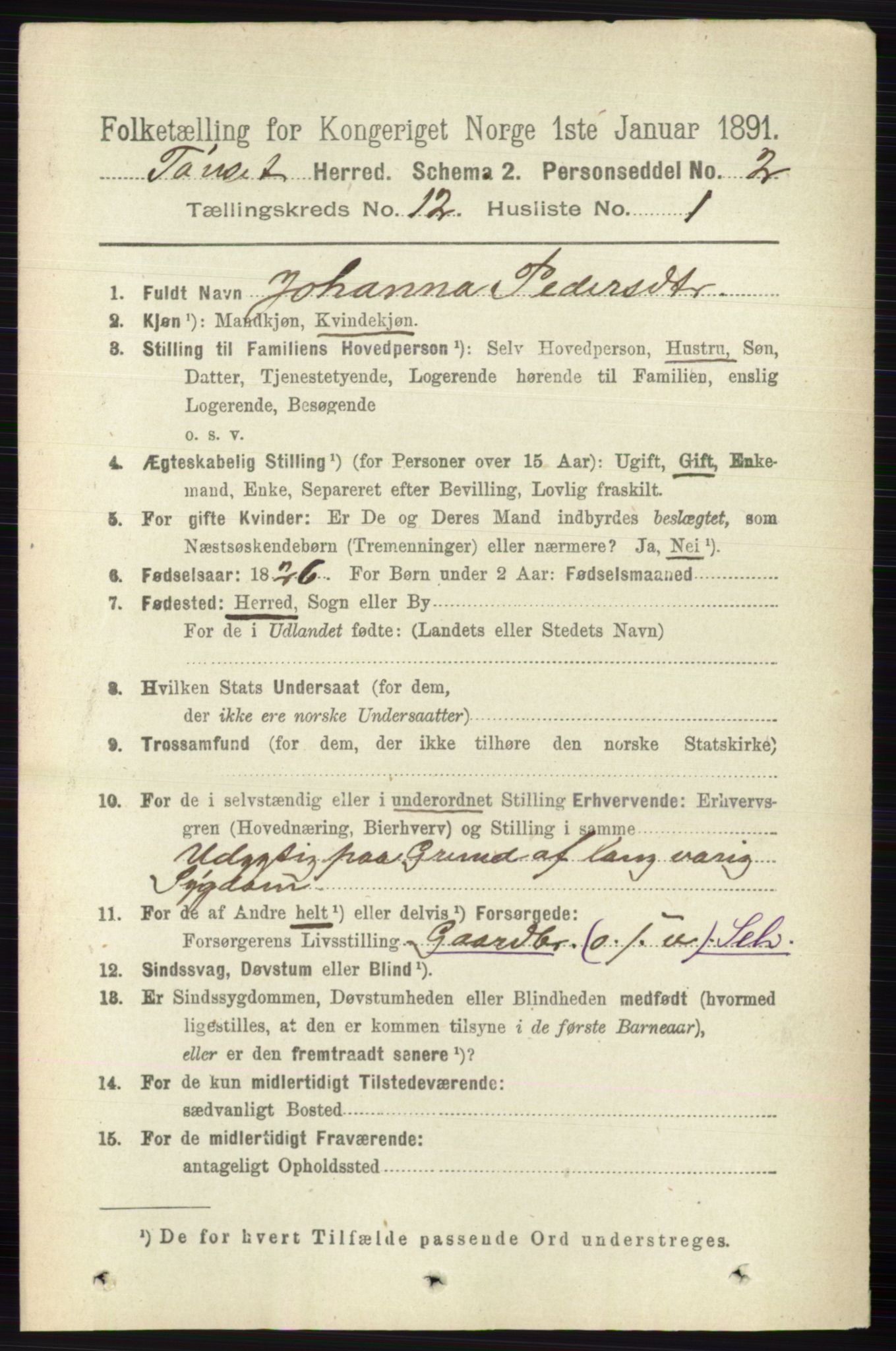RA, 1891 census for 0437 Tynset, 1891, p. 3201