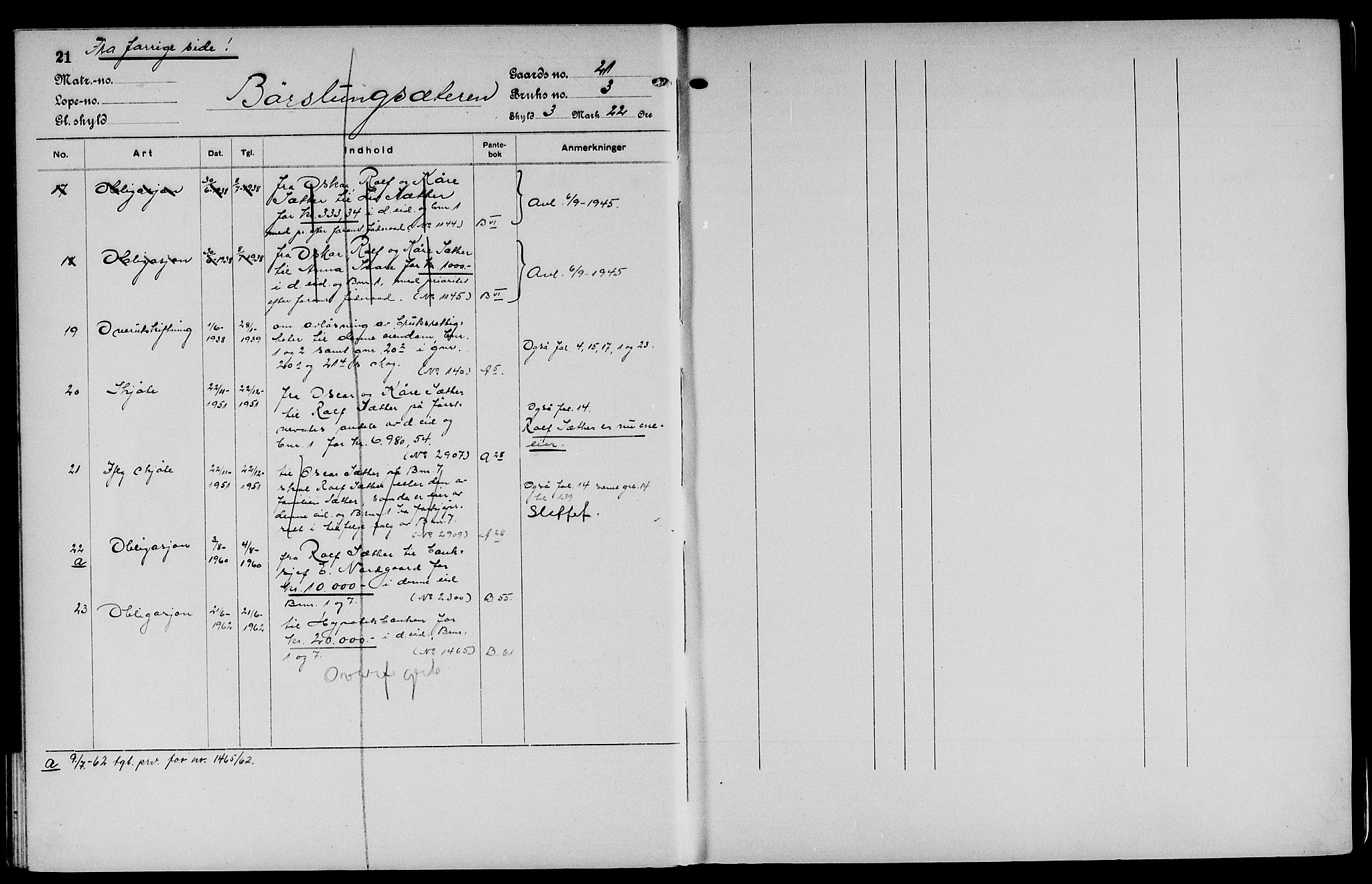 Vinger og Odal sorenskriveri, SAH/TING-022/H/Ha/Hac/Hacc/L0004: Mortgage register no. 3.4, 1923, p. 21
