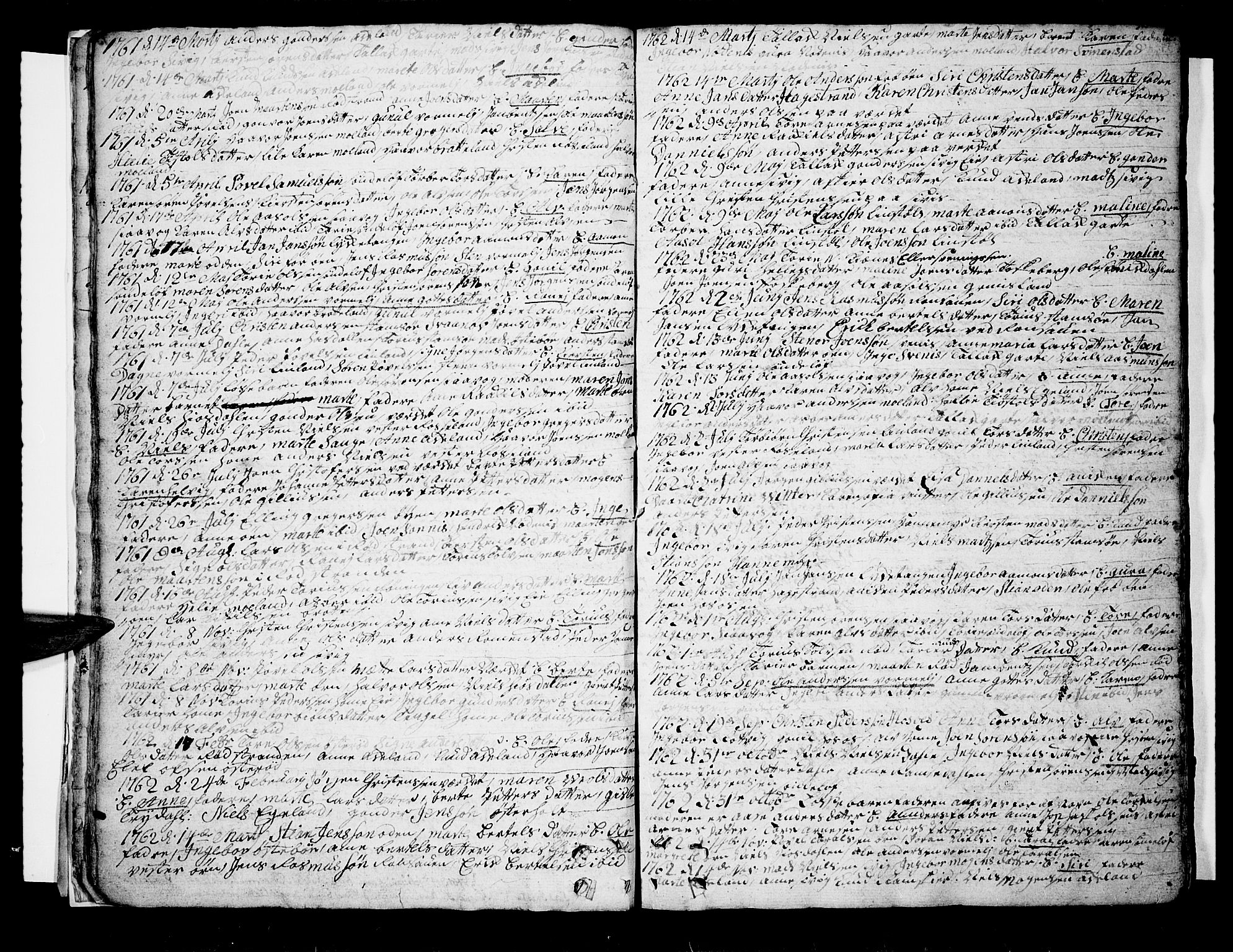 Søndeled sokneprestkontor, SAK/1111-0038/F/Fb/L0001: Parish register (copy) no. B 1, 1746-1816, p. 16