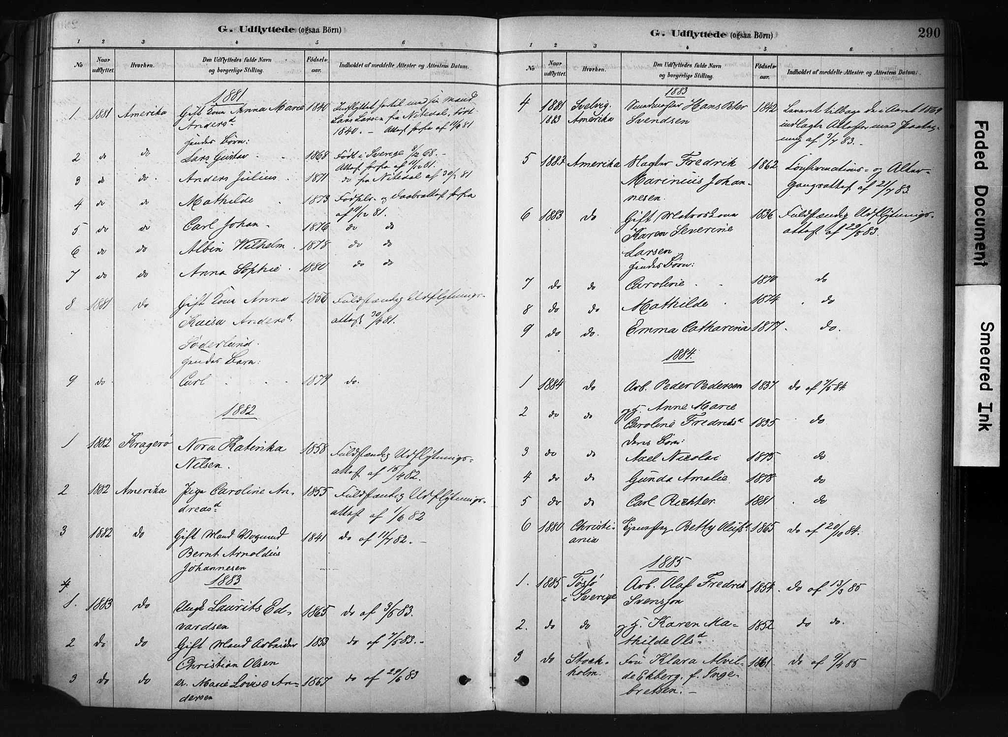 Drøbak prestekontor Kirkebøker, AV/SAO-A-10142a/F/Fb/L0001: Parish register (official) no. II 1, 1878-1891, p. 290