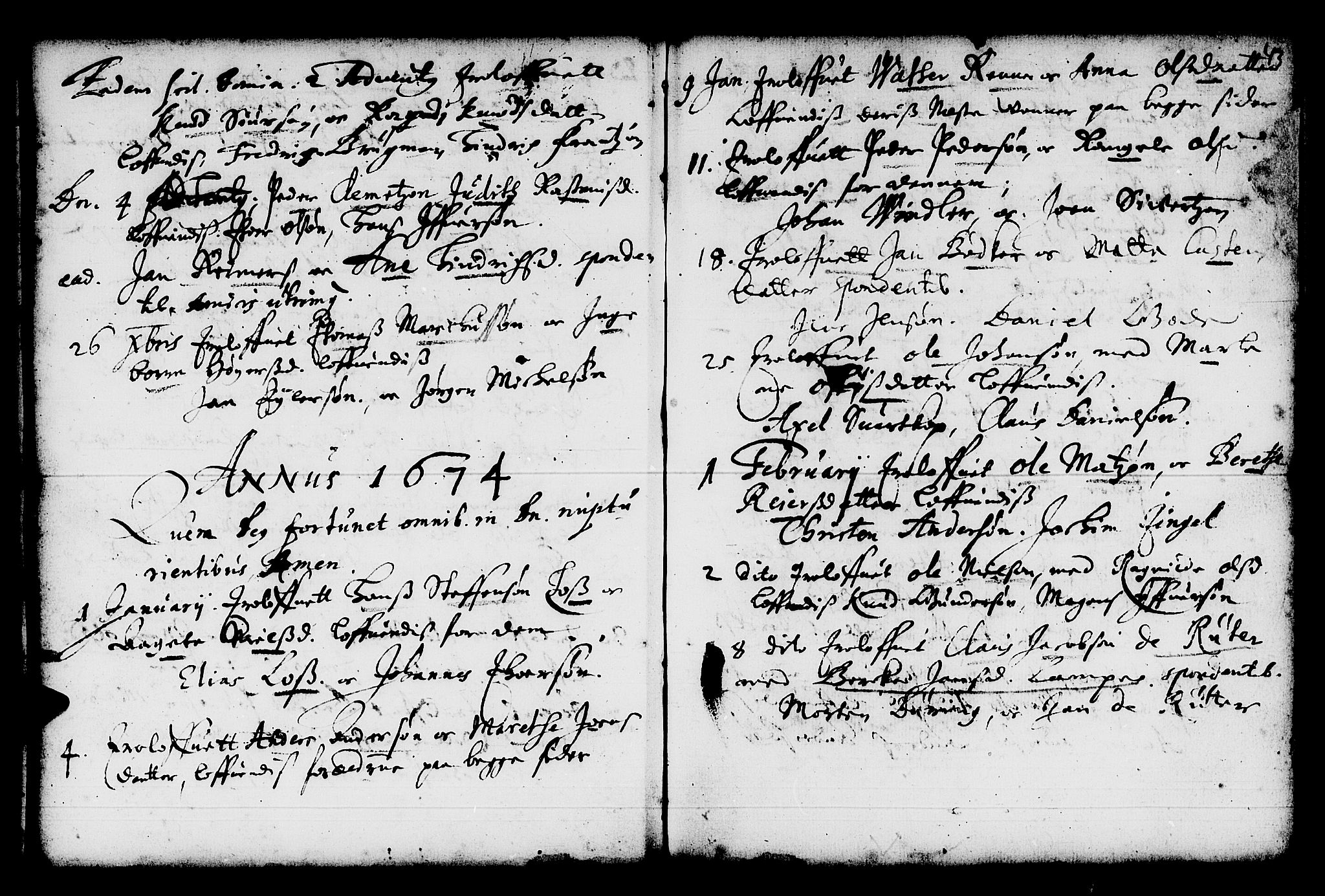Domkirken sokneprestembete, SAB/A-74801/H/Haa/L0006: Parish register (official) no. A 6, 1663-1683, p. 43