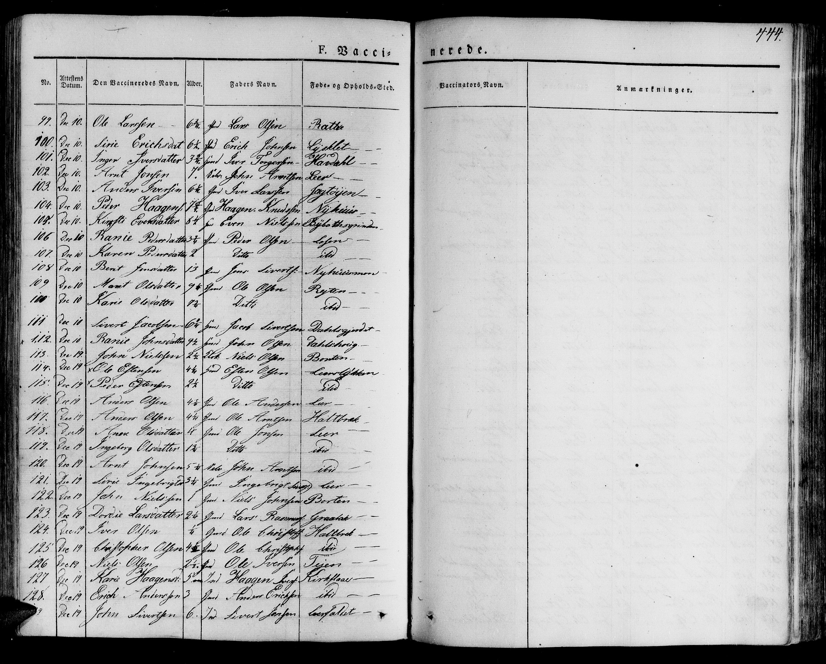 Ministerialprotokoller, klokkerbøker og fødselsregistre - Sør-Trøndelag, AV/SAT-A-1456/691/L1070: Parish register (official) no. 691A05 /1, 1826-1841, p. 444