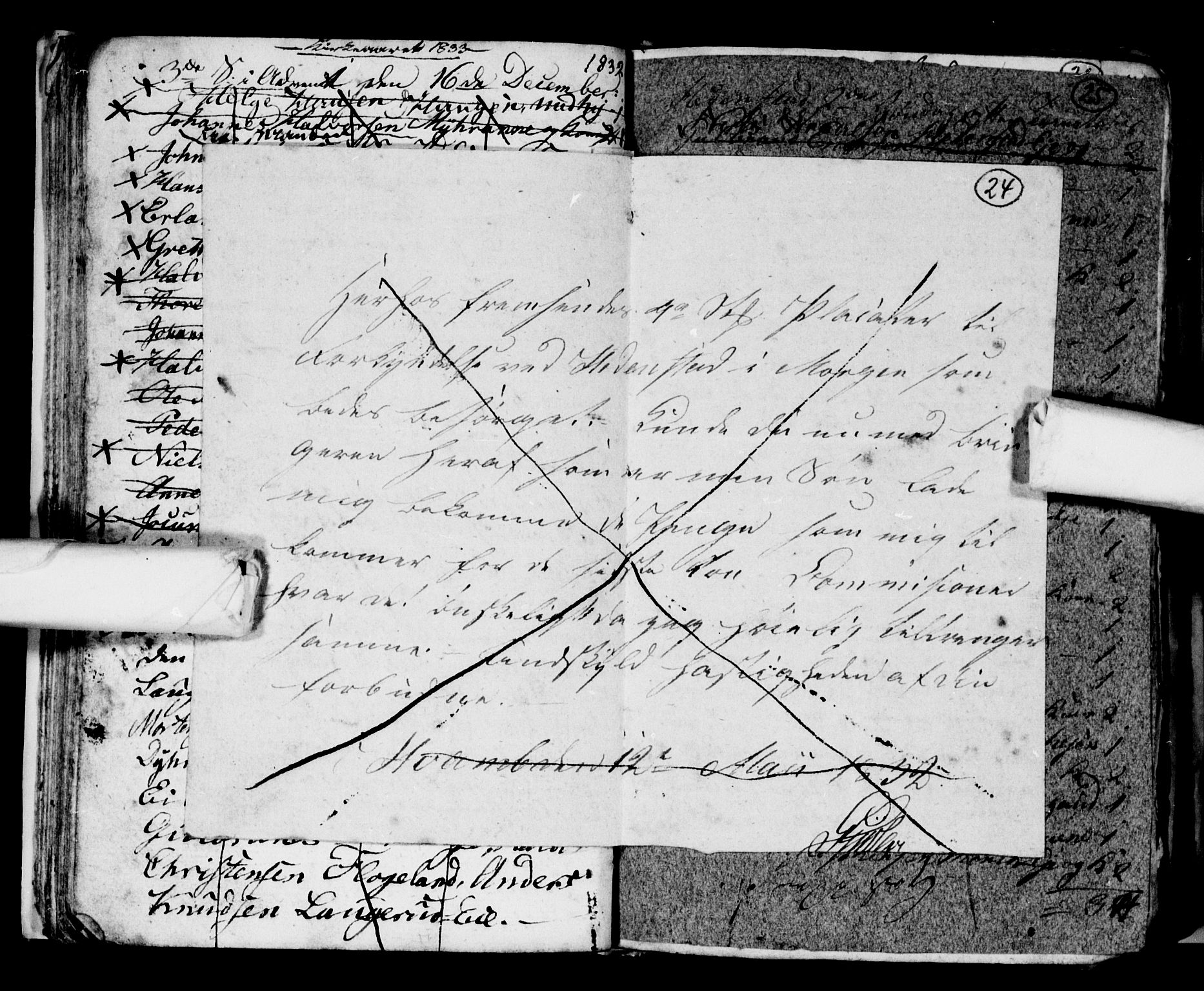 Sandsvær kirkebøker, SAKO/A-244/G/Gd/L0001: Parish register (copy) no. IV 1, 1832-1840, p. 24