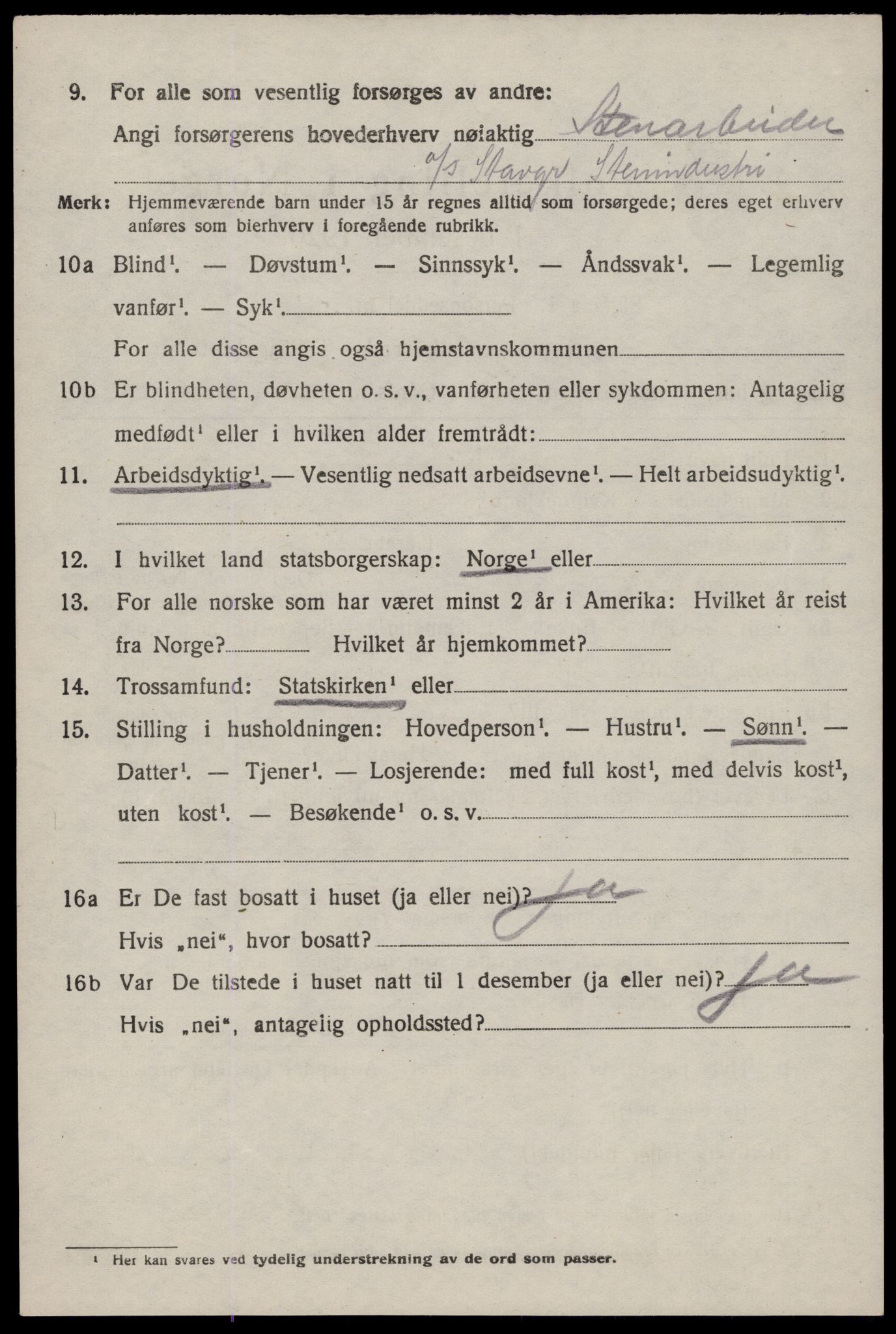 SAST, 1920 census for Fister, 1920, p. 1106