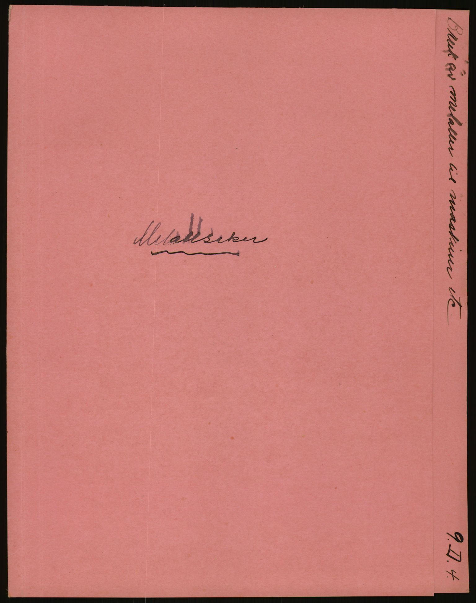 Direktoratet for industriforsyning, Sekretariatet, AV/RA-S-4153/D/Df/L0054: 9. Metallkontoret, 1940-1945, p. 1439
