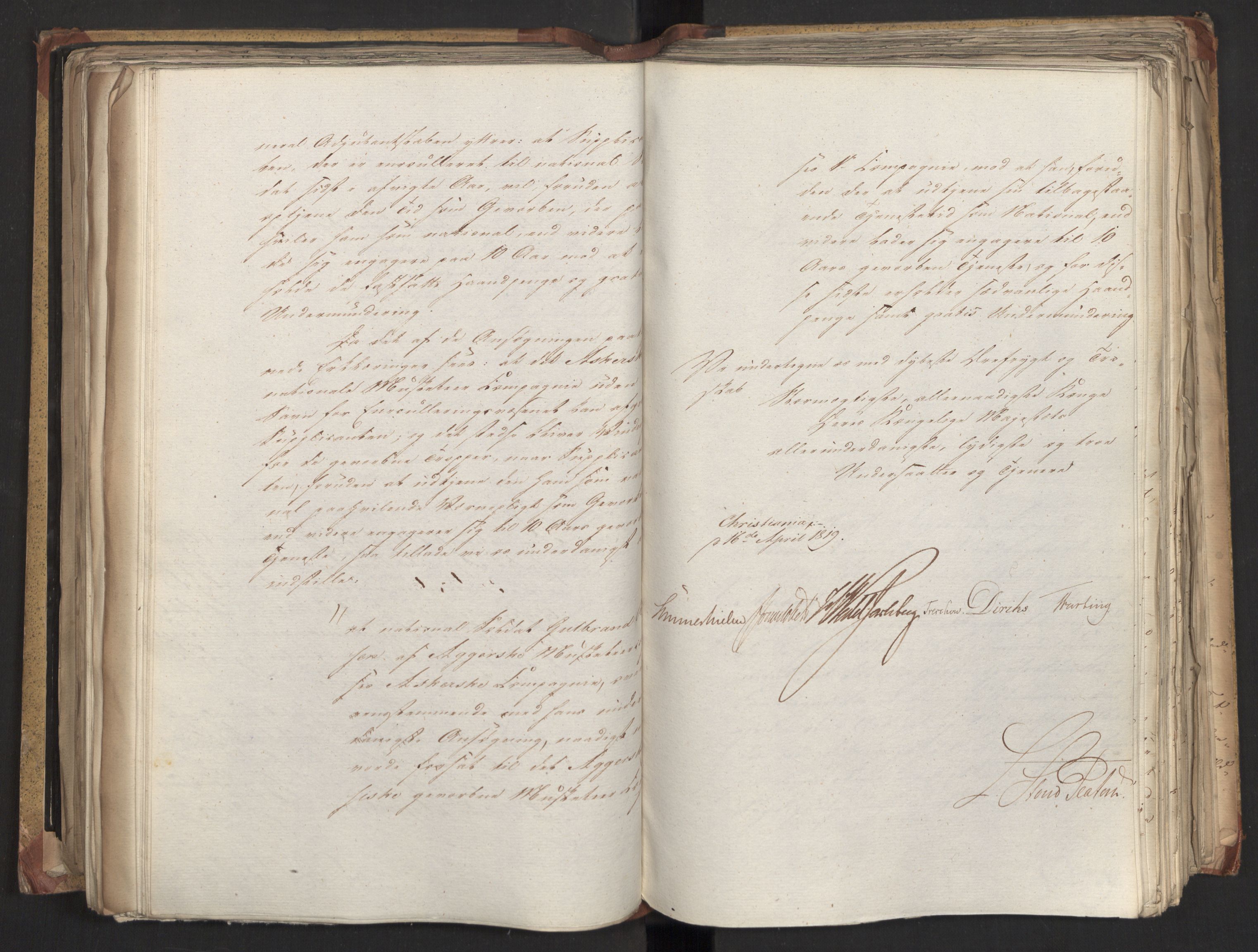 Statsrådsavdelingen i Stockholm, AV/RA-S-1003/D/Da/L0018: Regjeringsinnstillinger nr. 3599-3855, 1819, p. 297