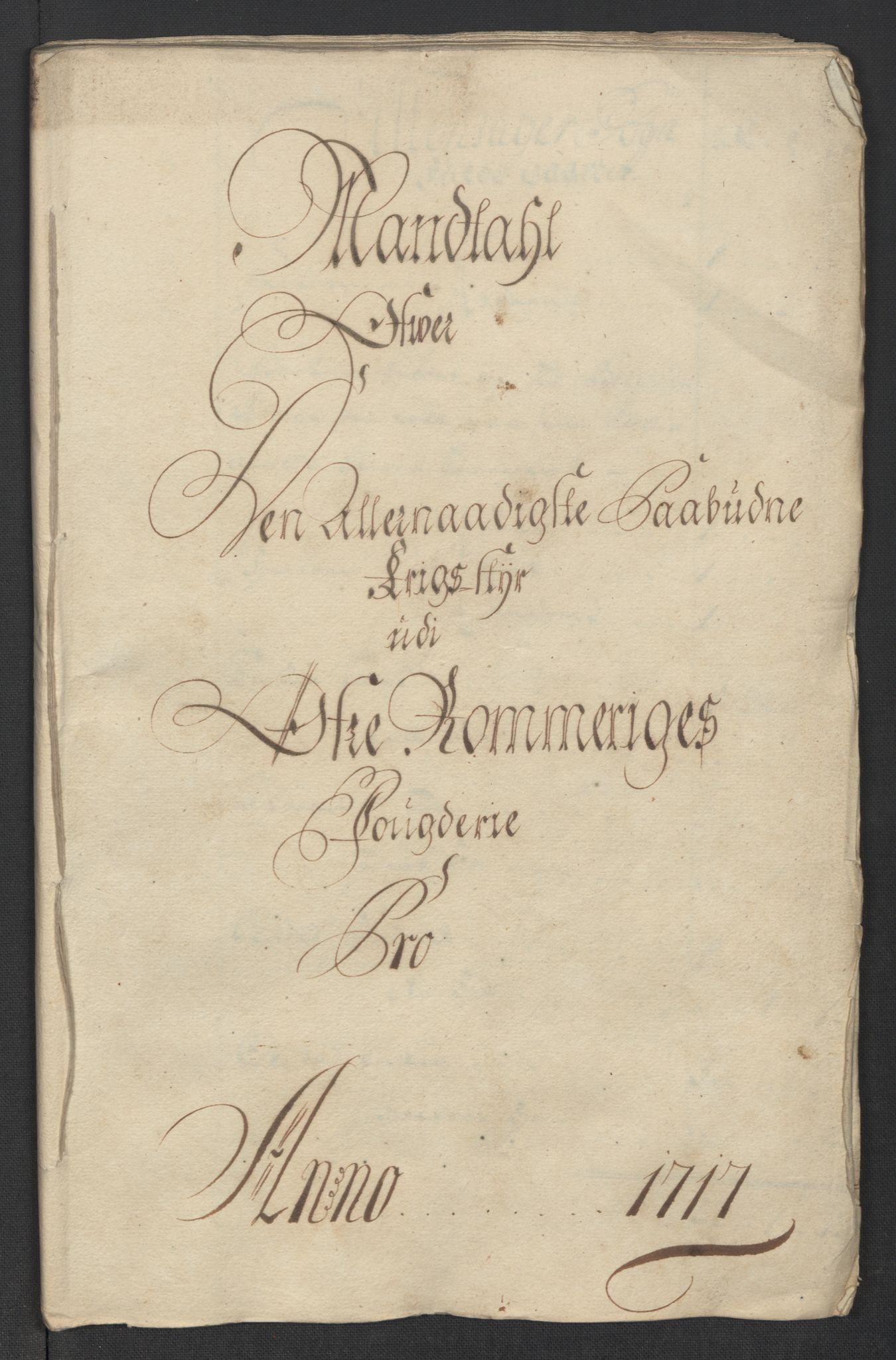 Rentekammeret inntil 1814, Reviderte regnskaper, Fogderegnskap, RA/EA-4092/R12/L0726: Fogderegnskap Øvre Romerike, 1717, p. 211