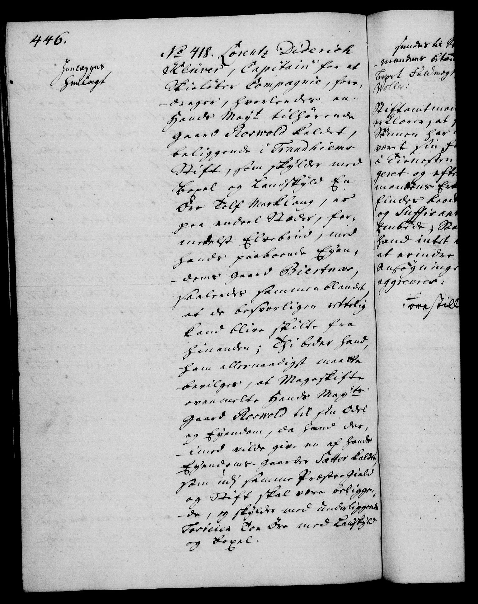 Rentekammeret, Kammerkanselliet, RA/EA-3111/G/Gh/Gha/L0028: Norsk ekstraktmemorialprotokoll (merket RK 53.73), 1746-1748, p. 446