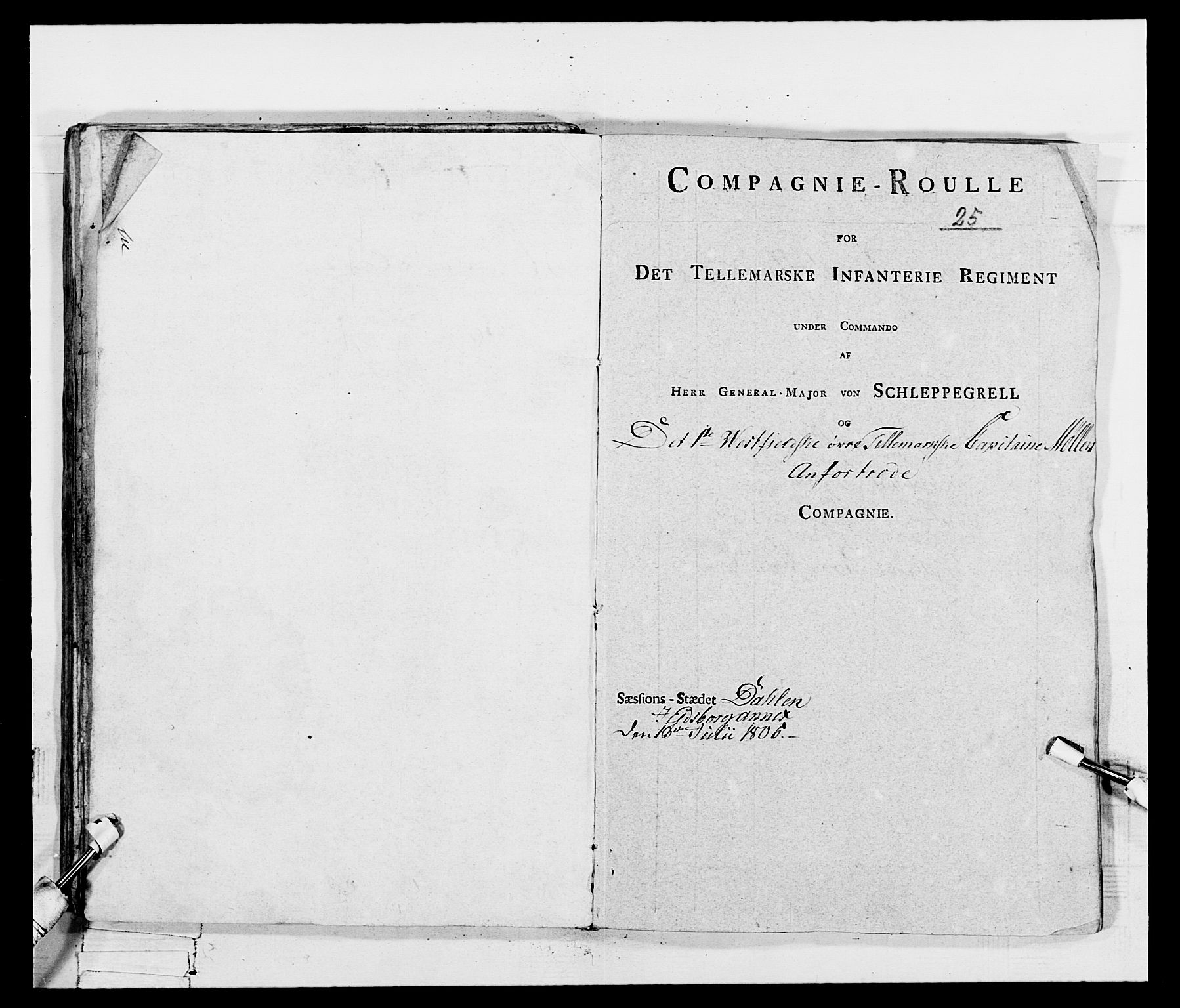 Generalitets- og kommissariatskollegiet, Det kongelige norske kommissariatskollegium, AV/RA-EA-5420/E/Eh/L0115: Telemarkske nasjonale infanteriregiment, 1802-1805, p. 390