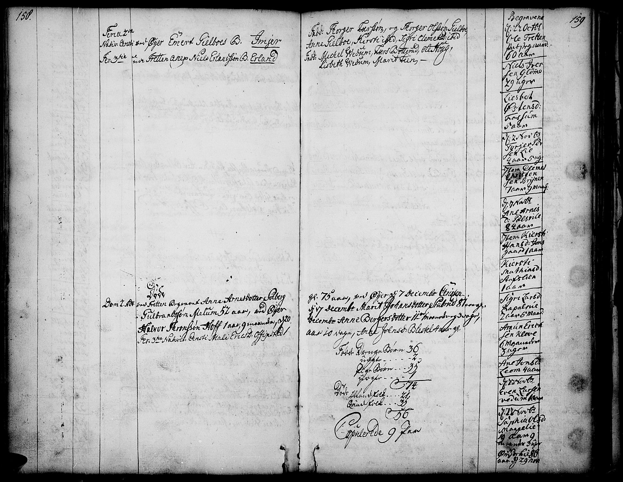 Øyer prestekontor, SAH/PREST-084/H/Ha/Haa/L0002: Parish register (official) no. 2, 1733-1784, p. 158-159