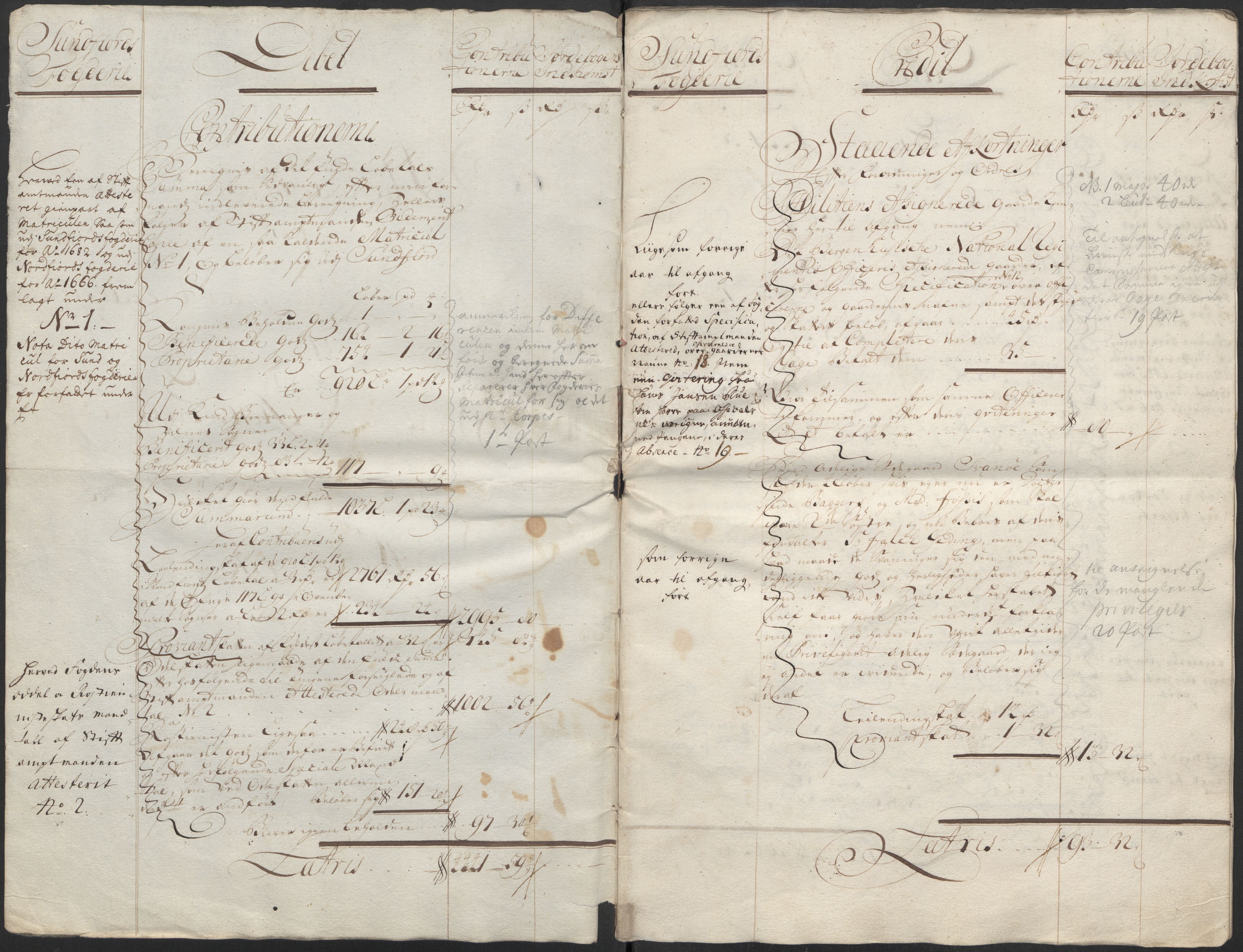 Rentekammeret inntil 1814, Reviderte regnskaper, Fogderegnskap, RA/EA-4092/R53/L3435: Fogderegnskap Sunn- og Nordfjord, 1712, p. 4