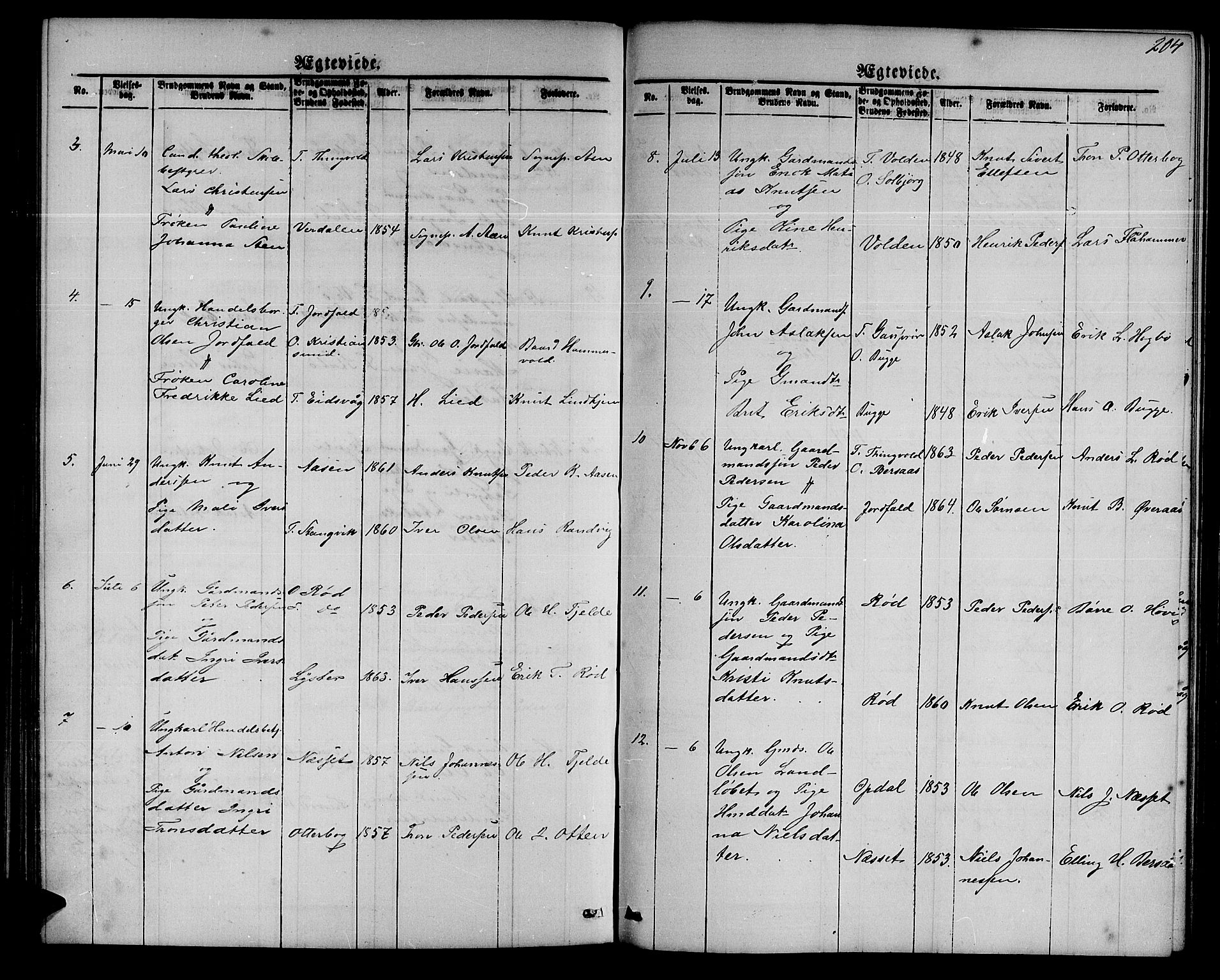 Ministerialprotokoller, klokkerbøker og fødselsregistre - Møre og Romsdal, SAT/A-1454/551/L0630: Parish register (copy) no. 551C02, 1867-1885, p. 203