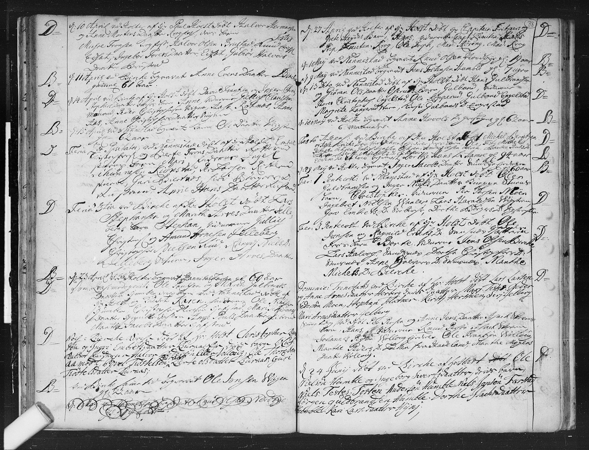 Nannestad prestekontor Kirkebøker, SAO/A-10414a/F/Fa/L0003: Parish register (official) no. I 3, 1716-1729, p. 38