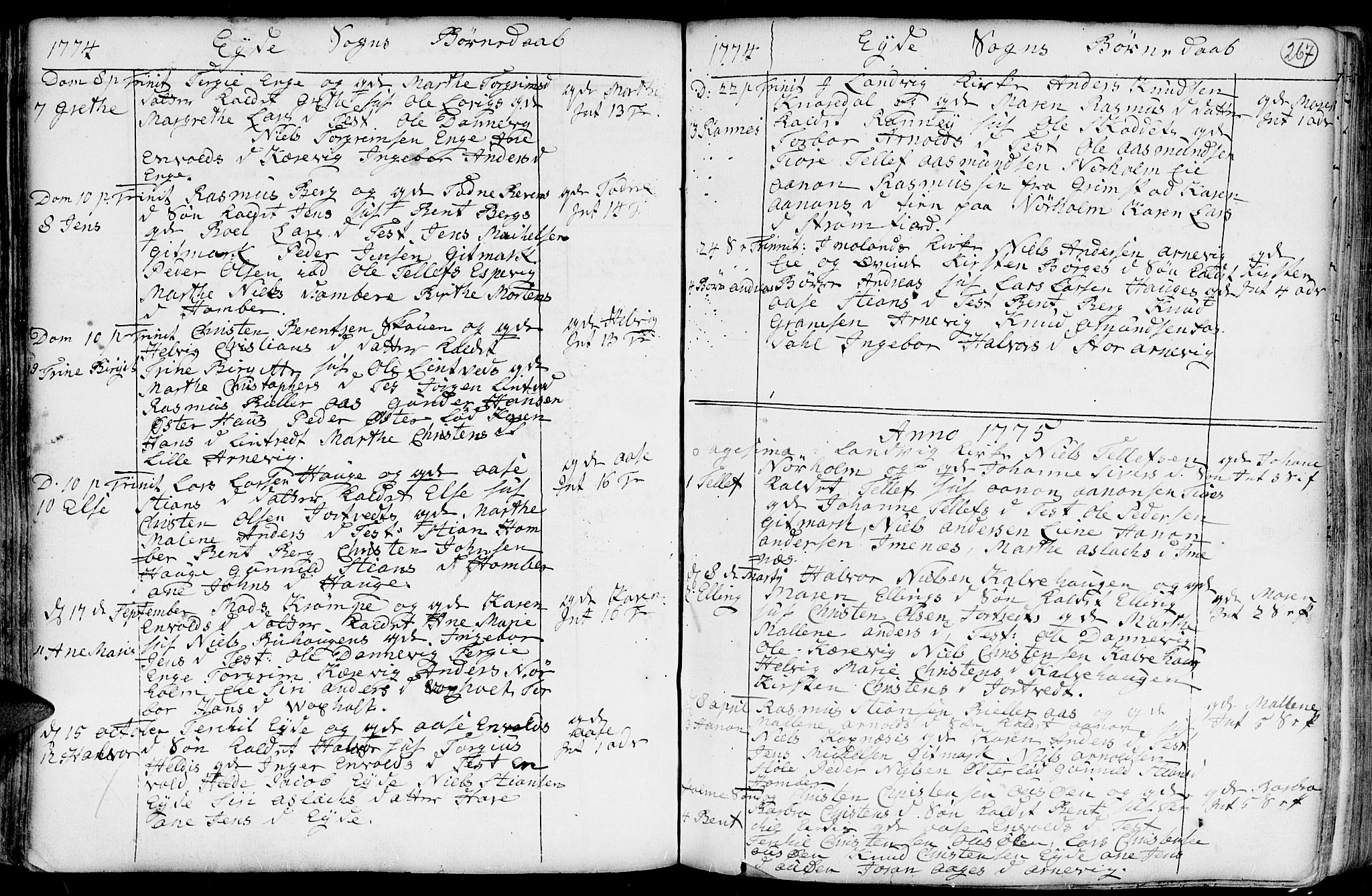 Hommedal sokneprestkontor, AV/SAK-1111-0023/F/Fa/Fab/L0002: Parish register (official) no. A 2 /2, 1740-1823, p. 267