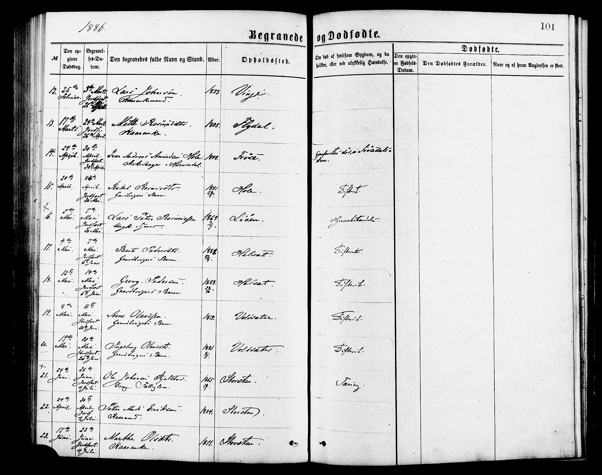 Ministerialprotokoller, klokkerbøker og fødselsregistre - Møre og Romsdal, AV/SAT-A-1454/517/L0227: Parish register (official) no. 517A07, 1870-1886, p. 101