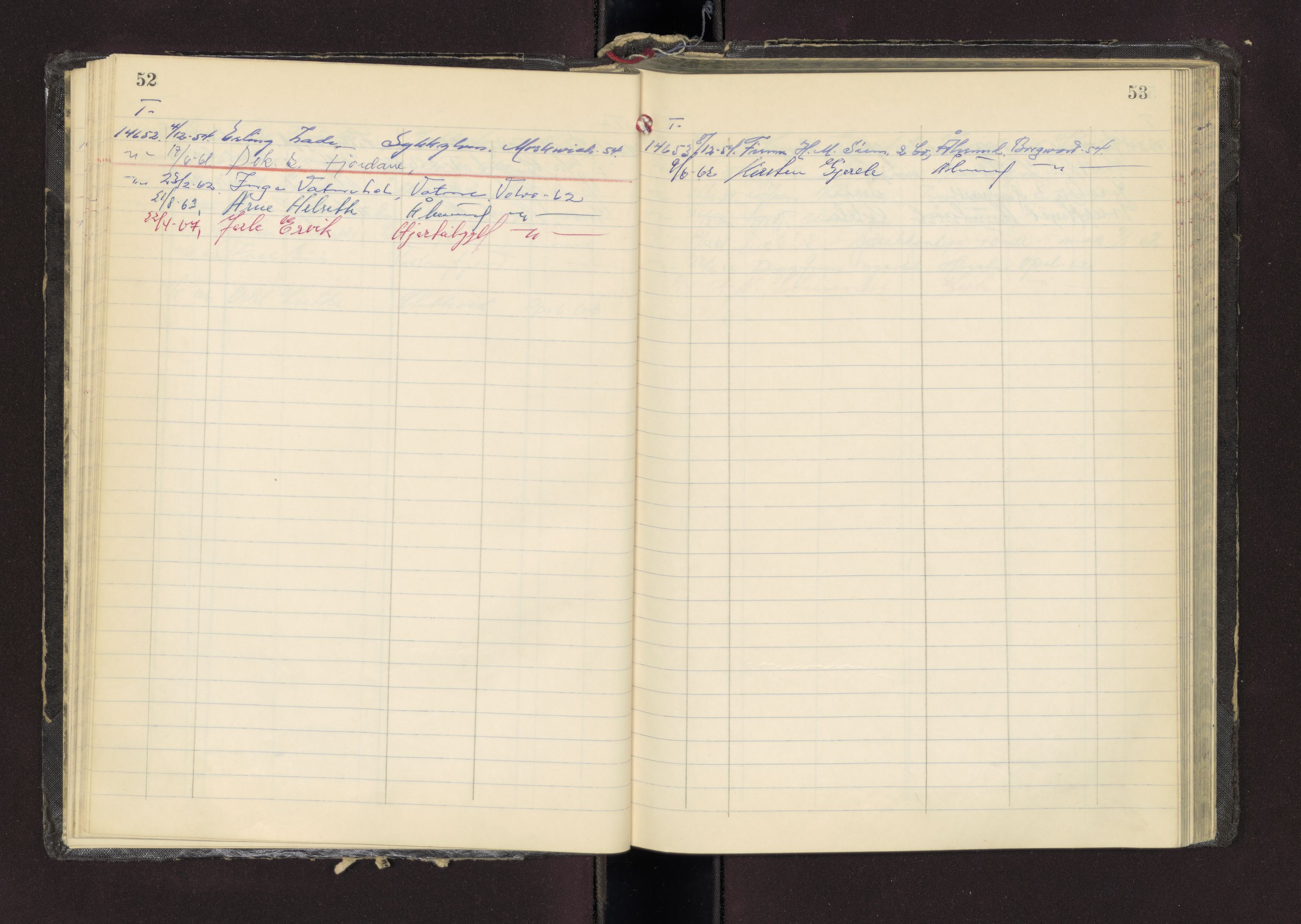 Møre og Romsdal vegkontor - Ålesund trafikkstasjon, AV/SAT-A-4099/F/Fc/L0013: Bilregister; T 14601 - T 14999, 1950-1970
